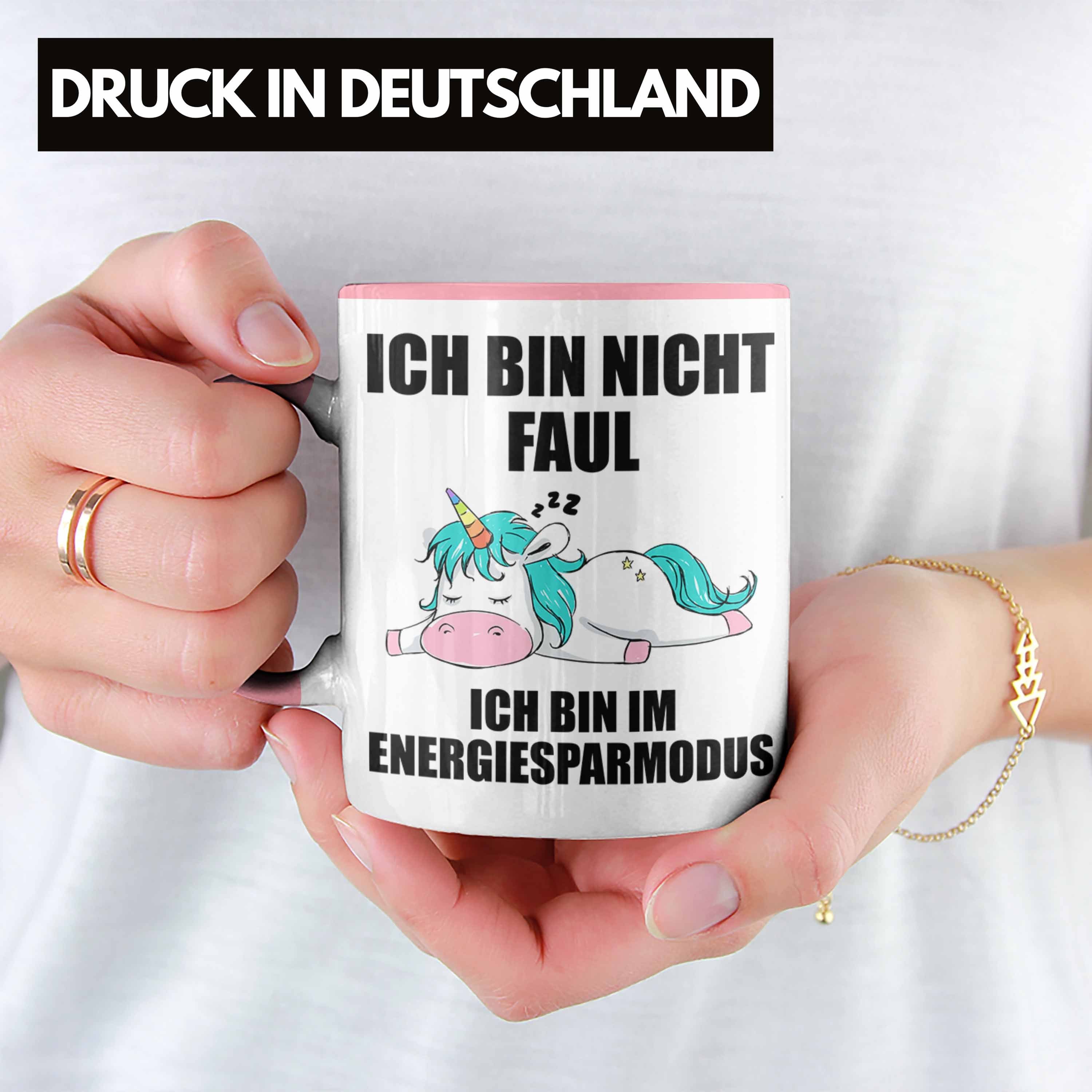 mit - Trendation Kollegin Rosa Sprüchen Geschenk Tasse Lustige Faule Trendation Arbeitskollege Tasse