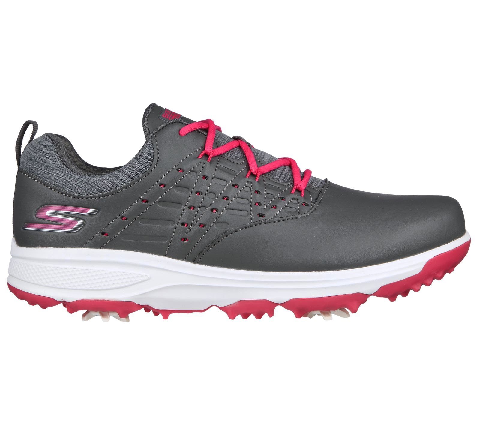 Skechers Skechers Go Golf Pro 2 Damen Golfschuhe Golfschuh Wasserdicht I Mittelfuß-Supporttechnologie Grau/Pink