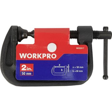 WorkPro Schraubzwinge WorkPro W032017WE 50 mm C-klemme Spann-Weite (max): 50 mm Produktabme
