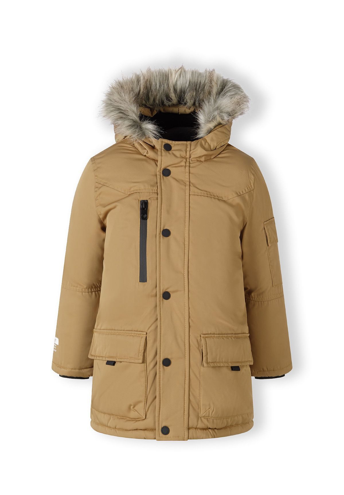 MINOTI Parka Gefütterte Jacke mit abnehmbarem Kunstfell (2y-14y)