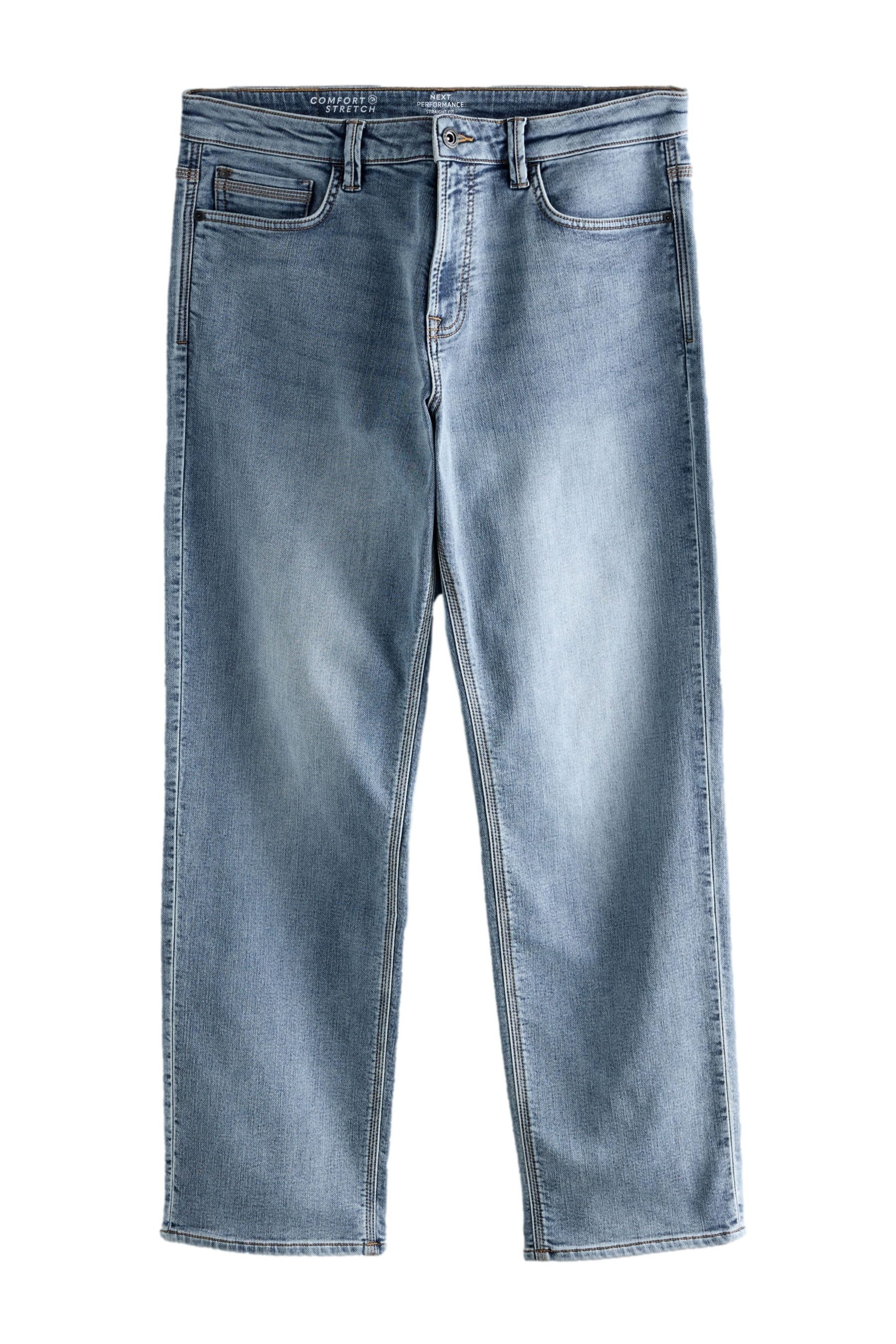 Straight-Jeans Straight Fit Jeans mit Comfort Stretch