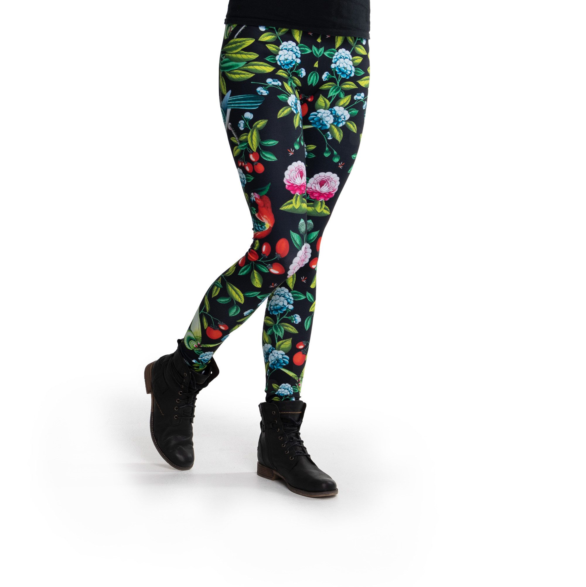 cosey Leggings Blumen-Leggings (Einheitsgröße) - Design Kamelie (farbenfroh günstig online kaufen