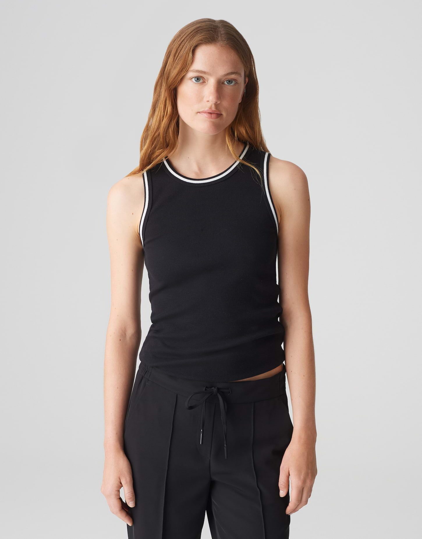 Tanktop ILESSO EMBROIDERED aus Jersey