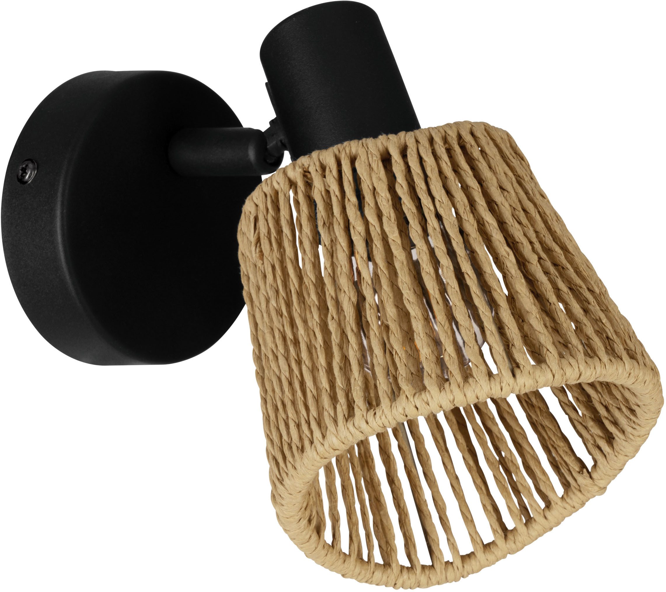 EGLO Deckenleuchte KEELBY Spotlampe - Stahl - E14 - 1X40W - IP20, ohne Leuchtmittel, Wandlampe, Wandleuchte, Strahler, Leselampe, L11 x H16 x AL14 cm