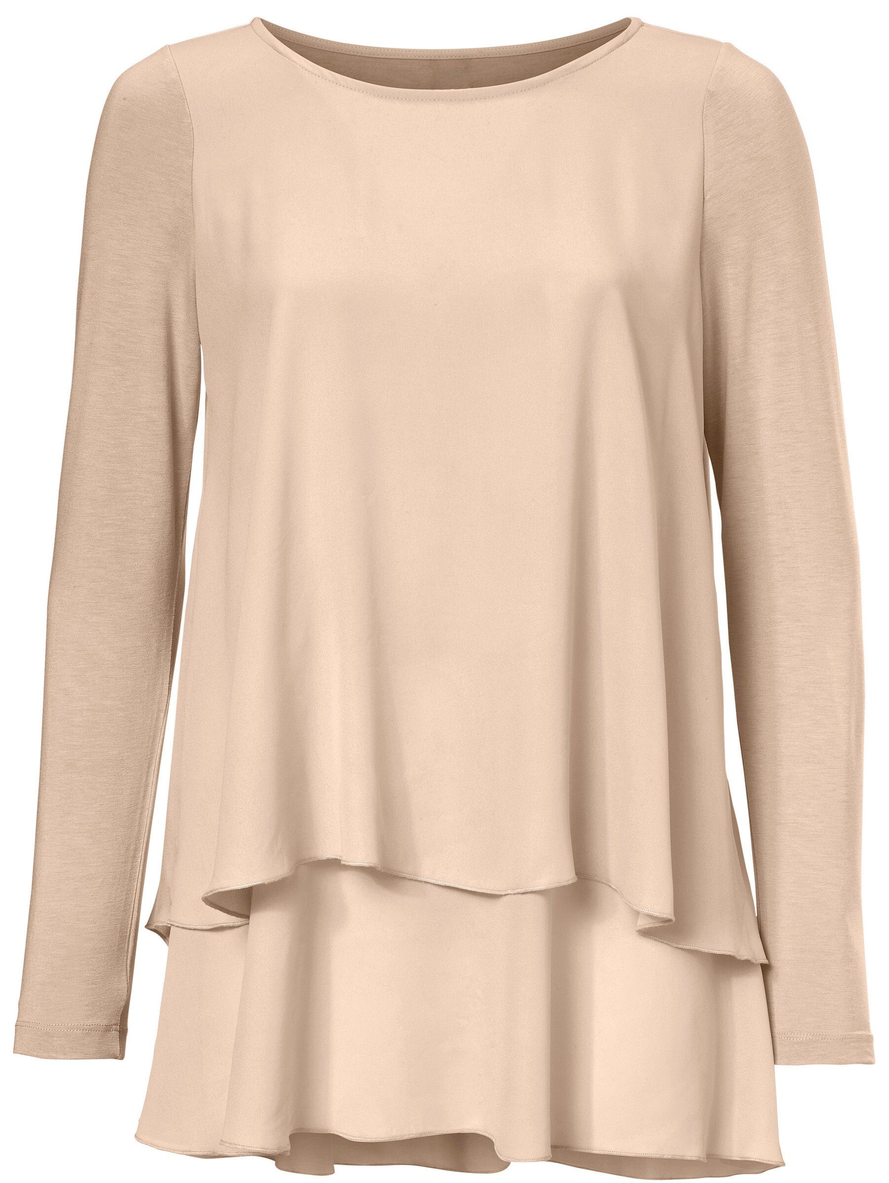 T-Shirt Rundhals-Shirt Langarm
