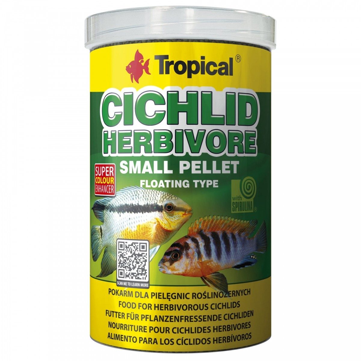 Tropical Cichlid HERBIVORE Pellet S, 90g