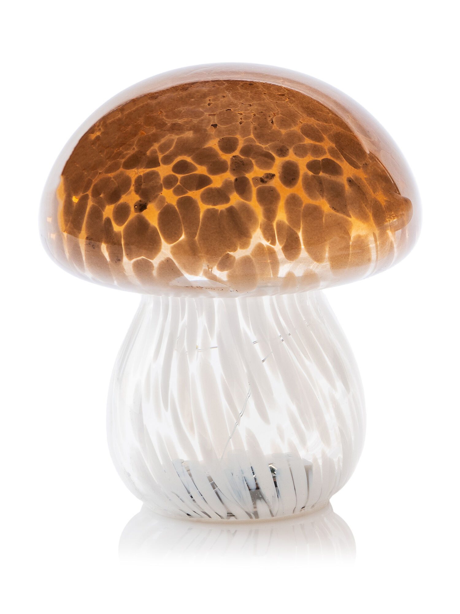 Dekorieren macht glücklich LED-Dekofigur LED Deko als Pilz mit Timer, batteriebetrieben, rund (1 St), stimmungsvolle Herbst- & Winterdeko für den Innenbereich