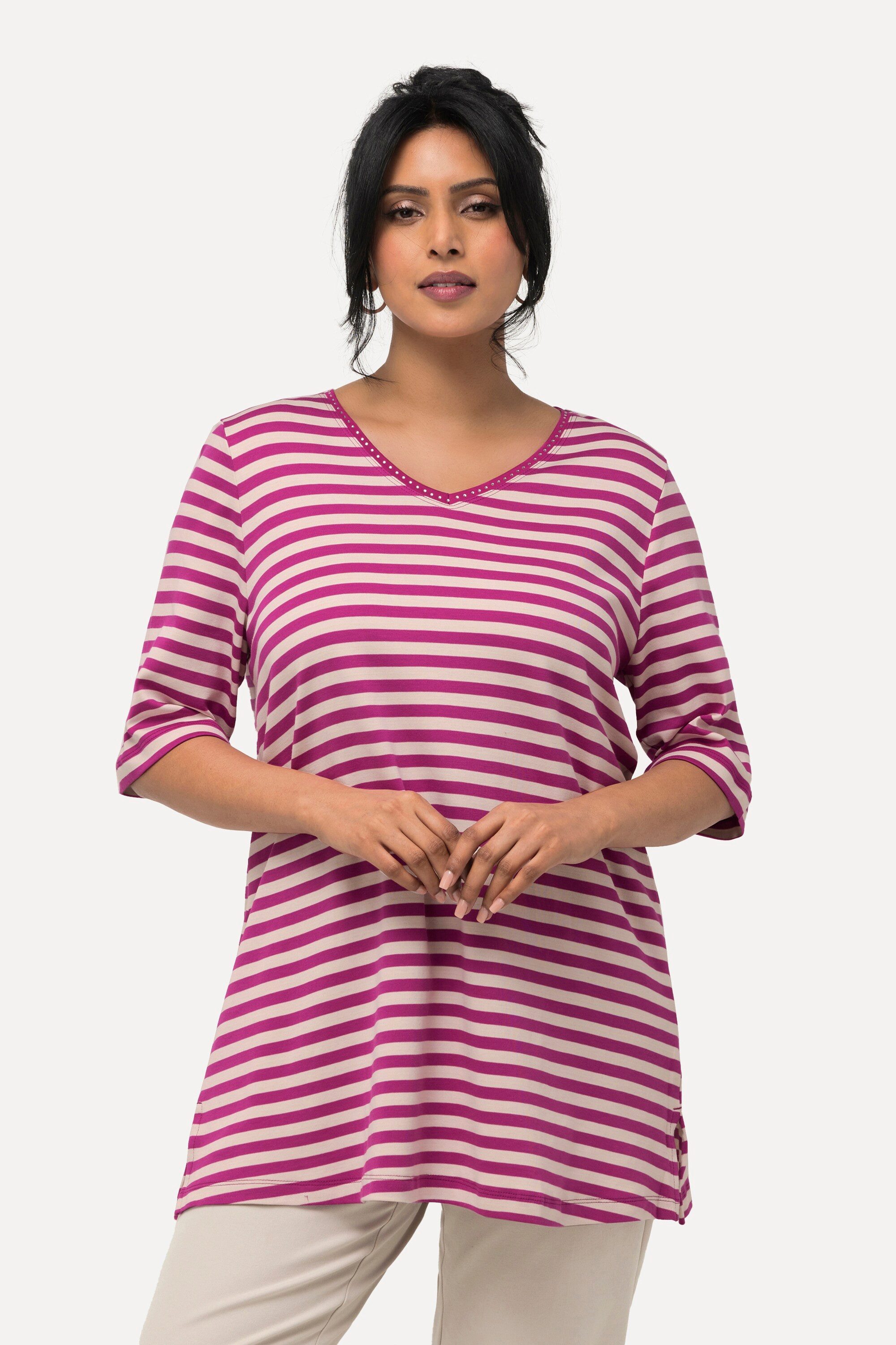 Ulla Popken T-Shirt T-Shirt Pima Cotton günstig online kaufen