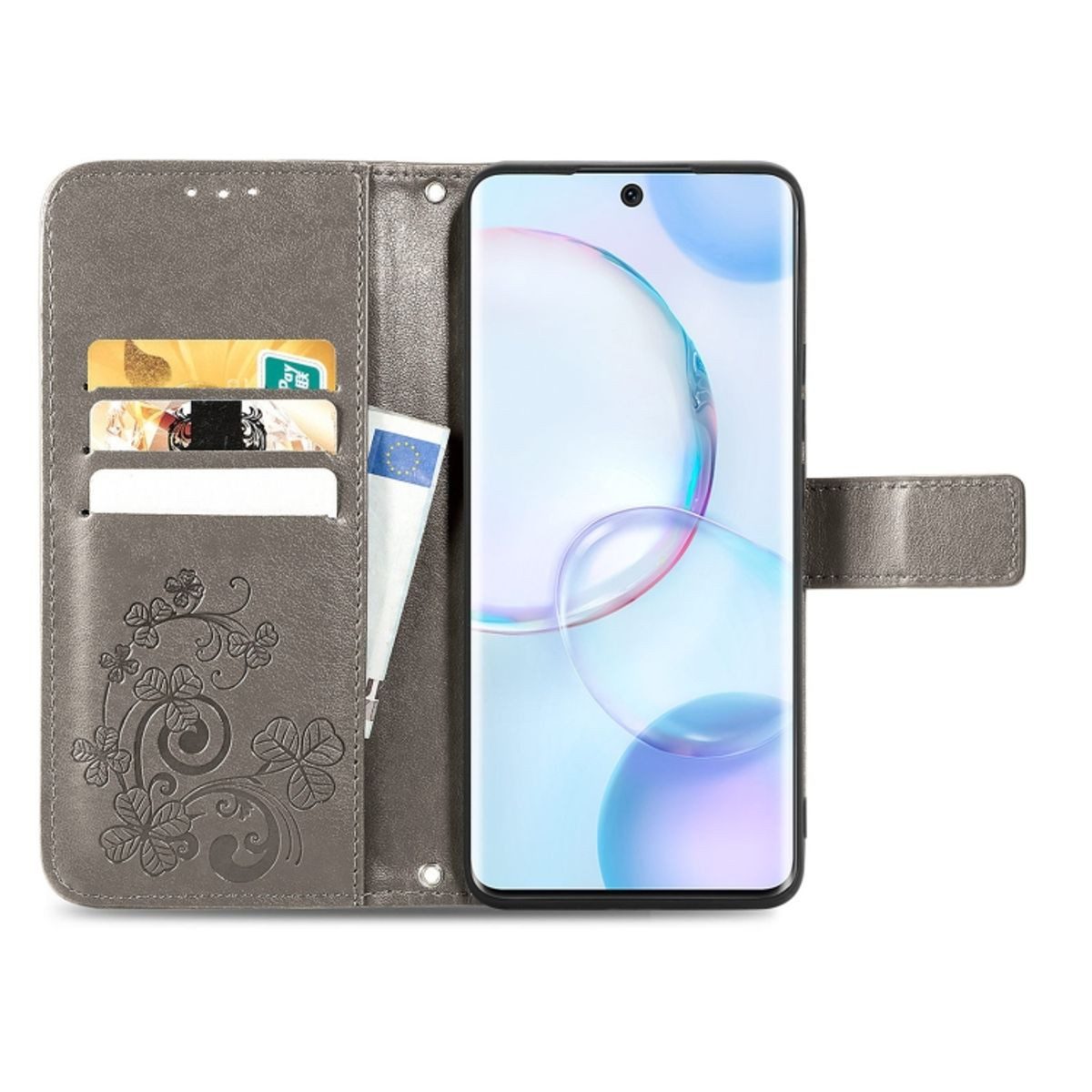König Design Handyhülle Honor Honor 50, Schutzhülle Schutztasche Case Cover Etuis Wallet Klapptasche Bookstyle