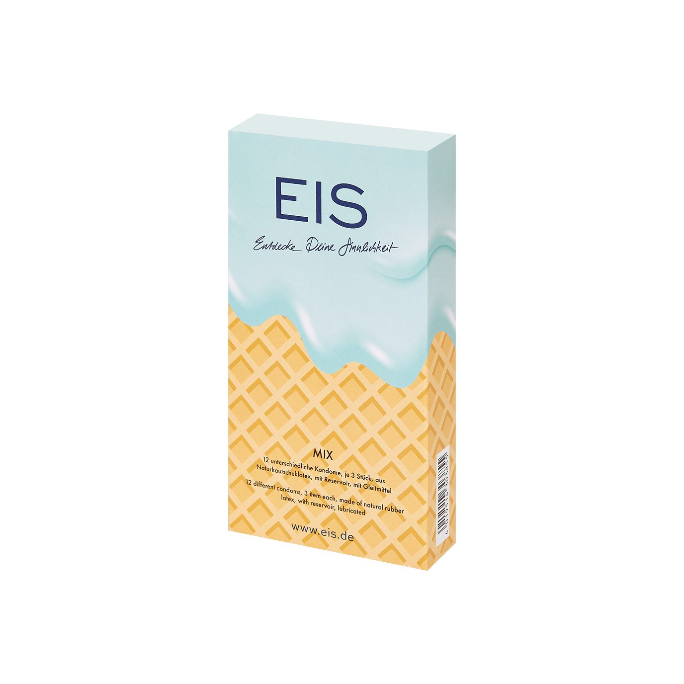 EIS Kondome Markenkondome Mix', 12Stück, 53mm, 12 St., Naturkautschuklatex