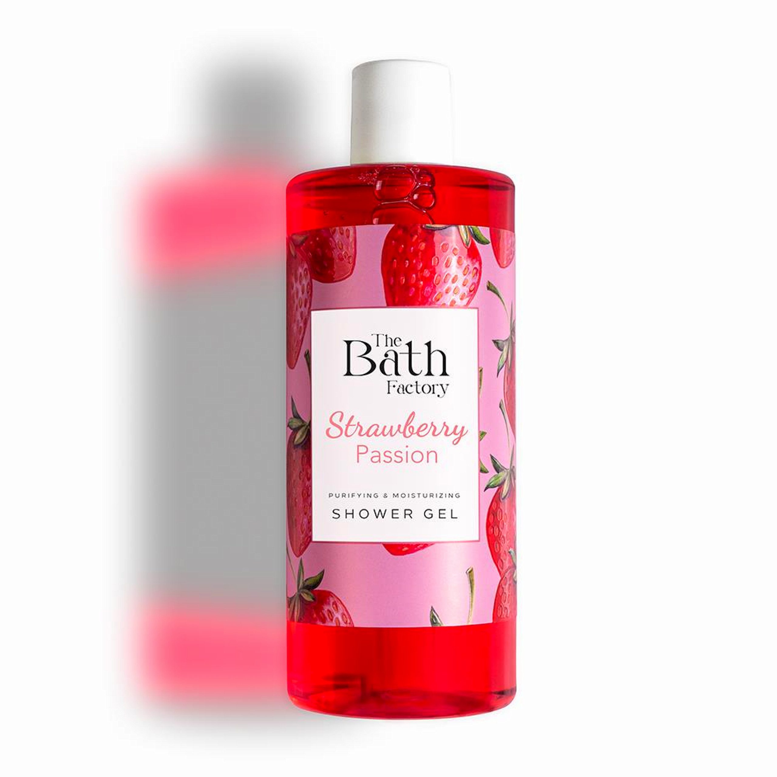 The Bath Factory Duschgel Strawberry Passion – Fruchtiges Duschgel für samtweiche Haut - 400 ml