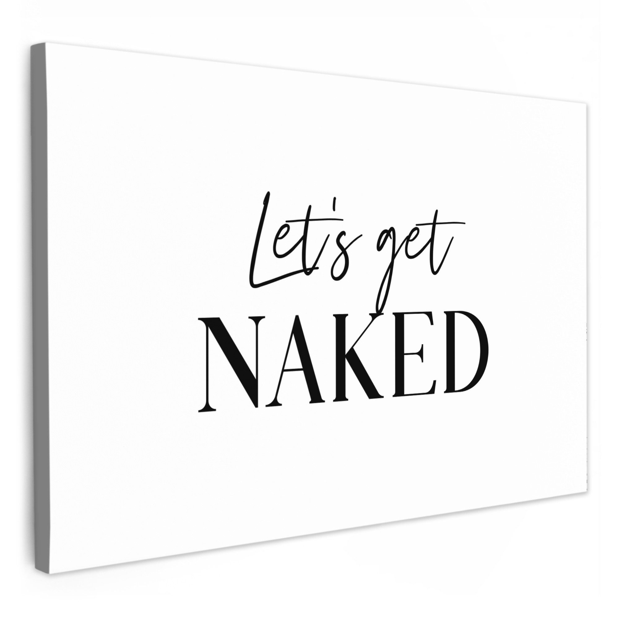 OneMillionCanvasses® Leinwandbild Zitat - WC-Papier - günstig online kaufen