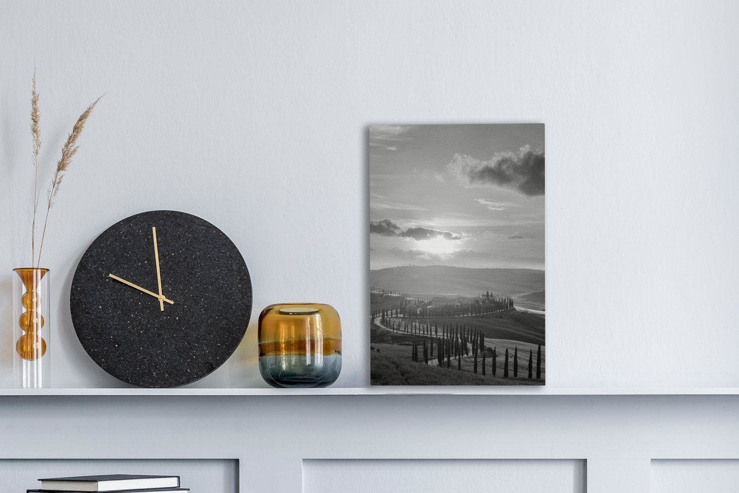 OneMillionCanvasses® Leinwandbild Sonnenuntergang über der toskanischen günstig online kaufen