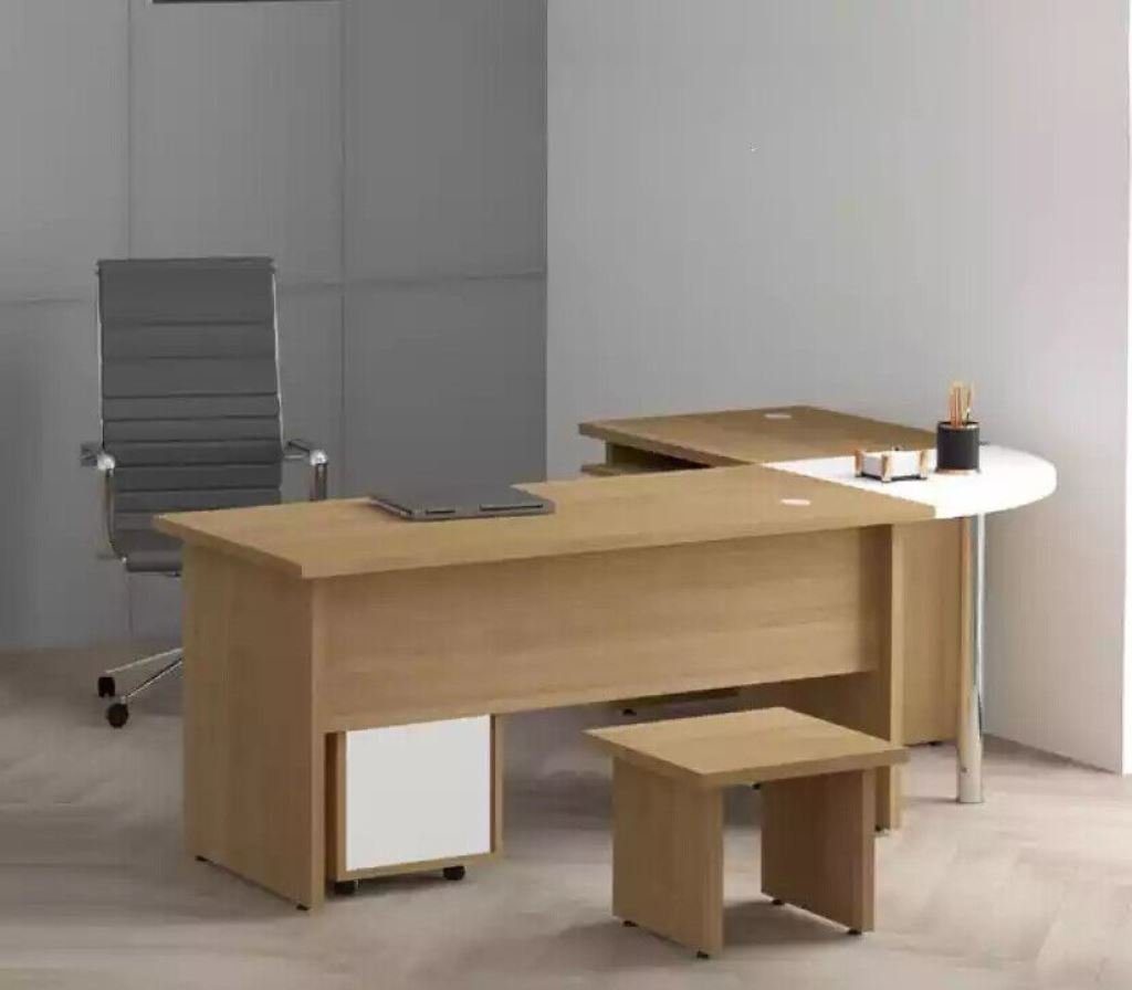 JVmoebel Eckschreibtisch Arbeitszimmer Eckschreibtisch Moderne Design Büromöbel Tisch Office (1-St), Made in Europa