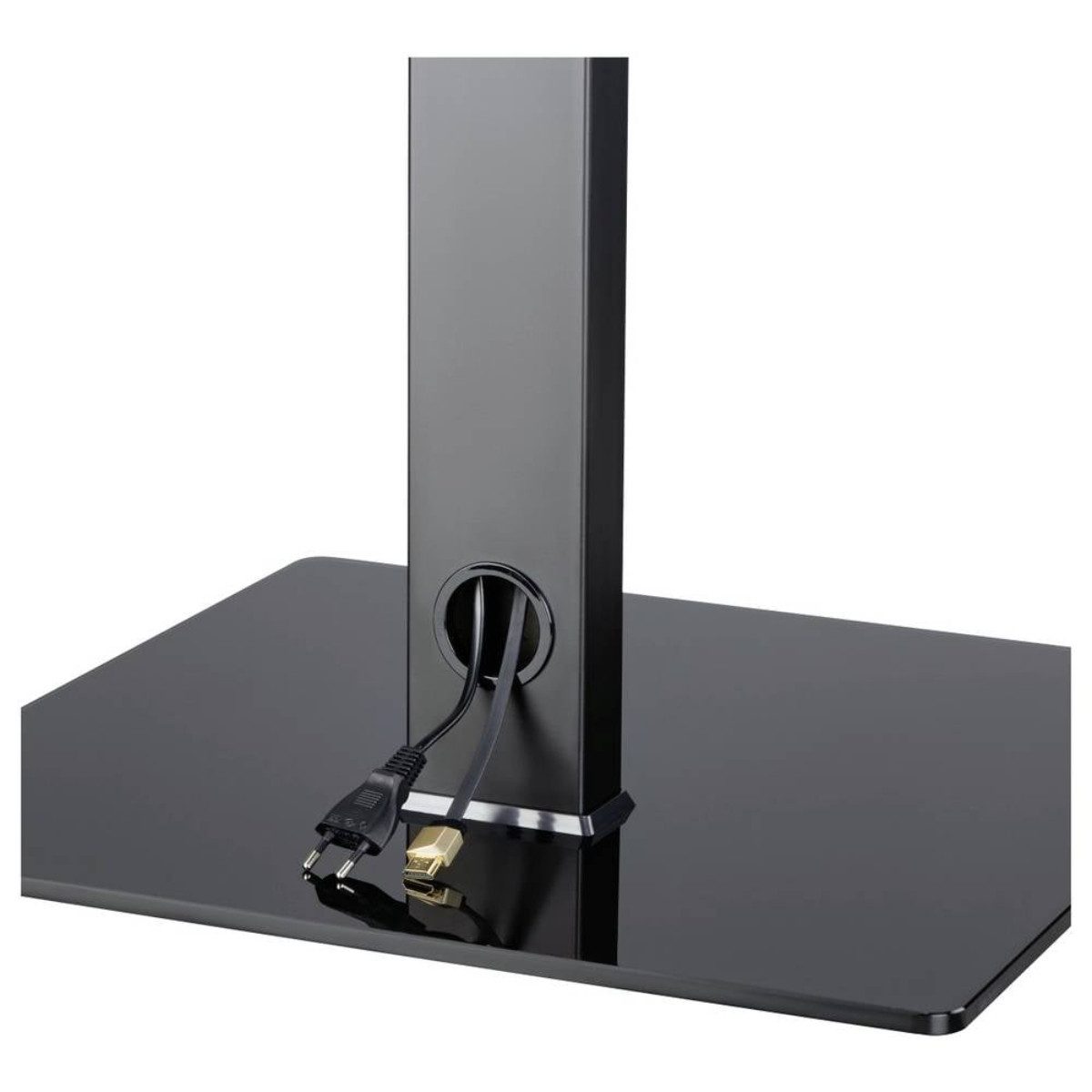 Hama TV-Standfuß 00220866, (bis 55 Zoll, Einzelartikel, 1 TV Standfuß mit Montagematerial und Montageanleitung, TV Standfuß schwenkbar und höhenverstellbar)
