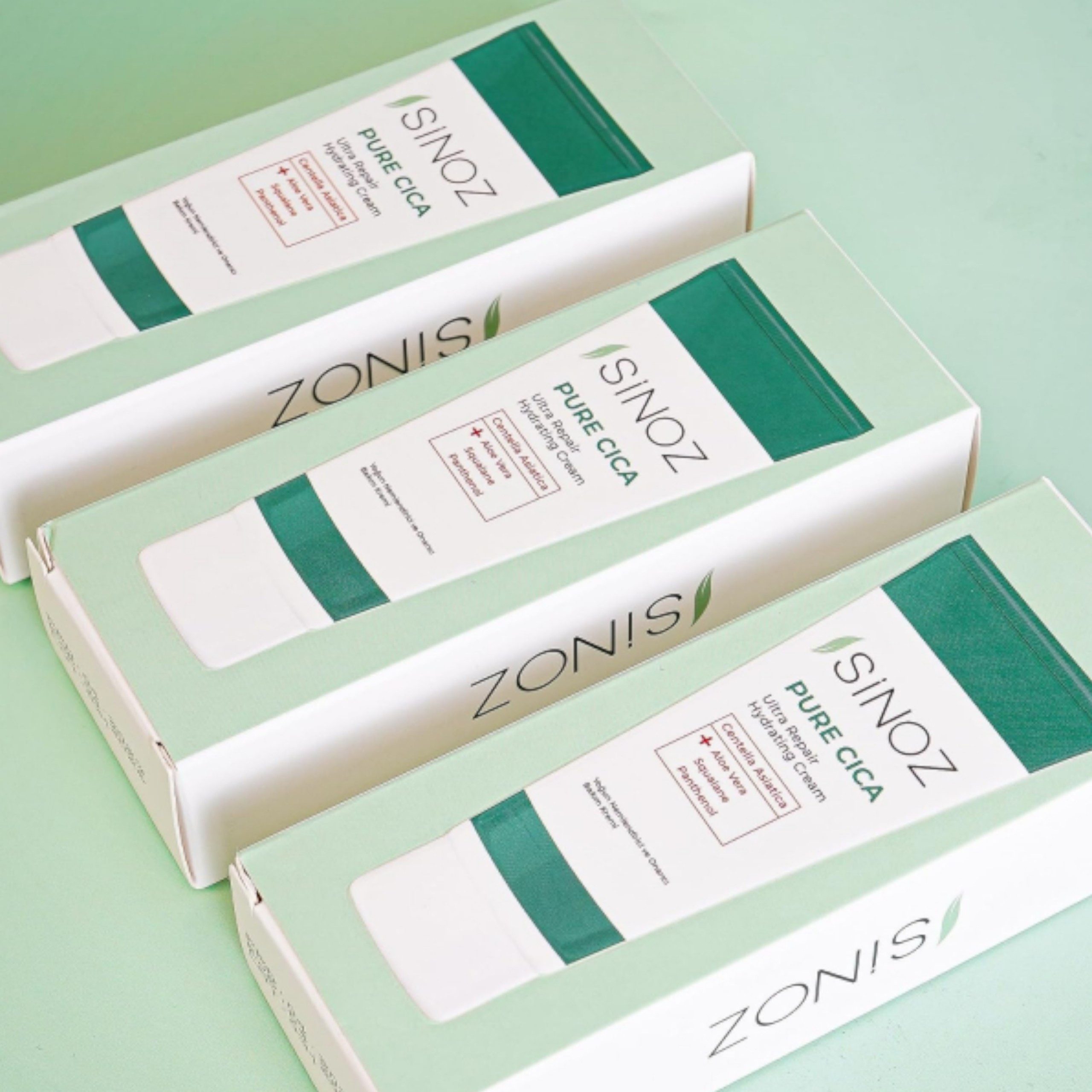 Sinoz Feuchtigkeitscreme SINOZ Pure Cica Cream 50 ml Gesichtscreme mit Aloe Vera