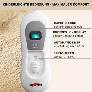 Grafner Fußwärmer Fußwärmer Massage Elektrische Fußheizung Schnellheizung Wärmesack, Stck 1-tlg., 1, 3 Heizstufen, Überhitzungsschutz, automatische Abschaltung