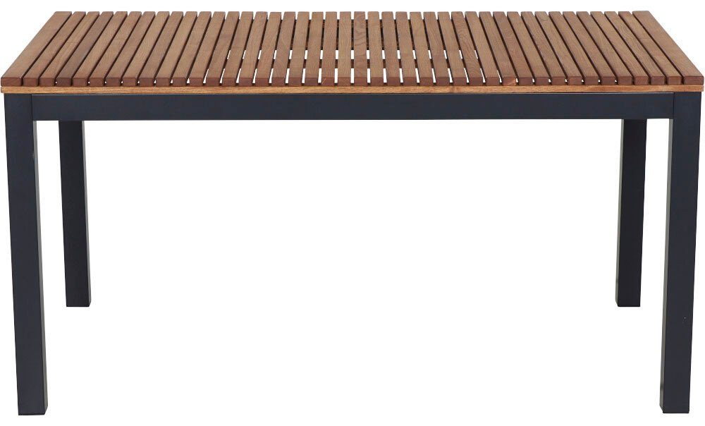 Siena Garden Gartentisch Bozen (1-St), BxTxH: 90x160x76 cm, Alu graphit, Robinieholz, geölt