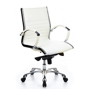 hjh OFFICE Chefsessel Profi Chefsessel PARMA 10 Leder mit Armlehnen, Drehstuhl Bürostuhl ergonomisch