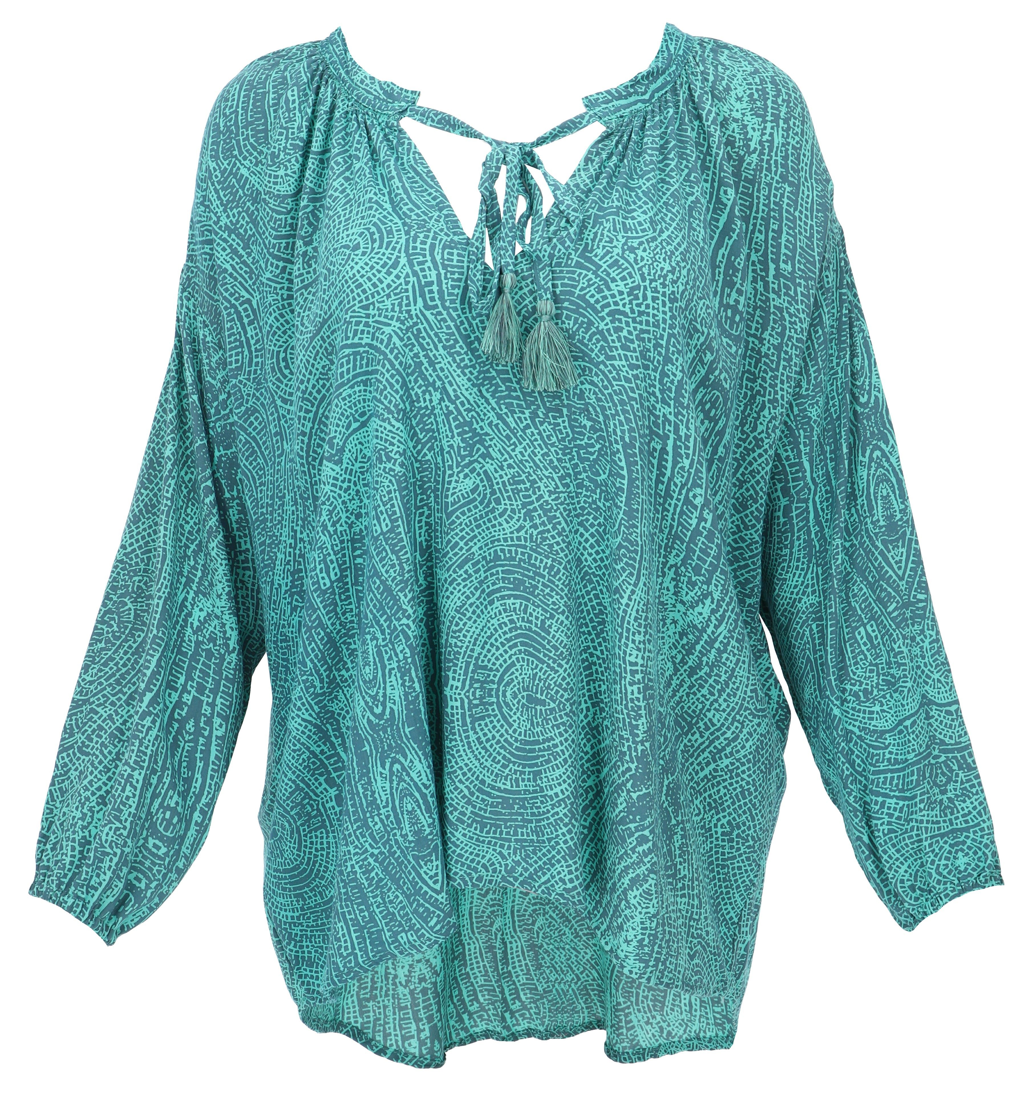 Guru-Shop Longbluse Blusentunika, Langarmbluse, plus size.. günstig online kaufen