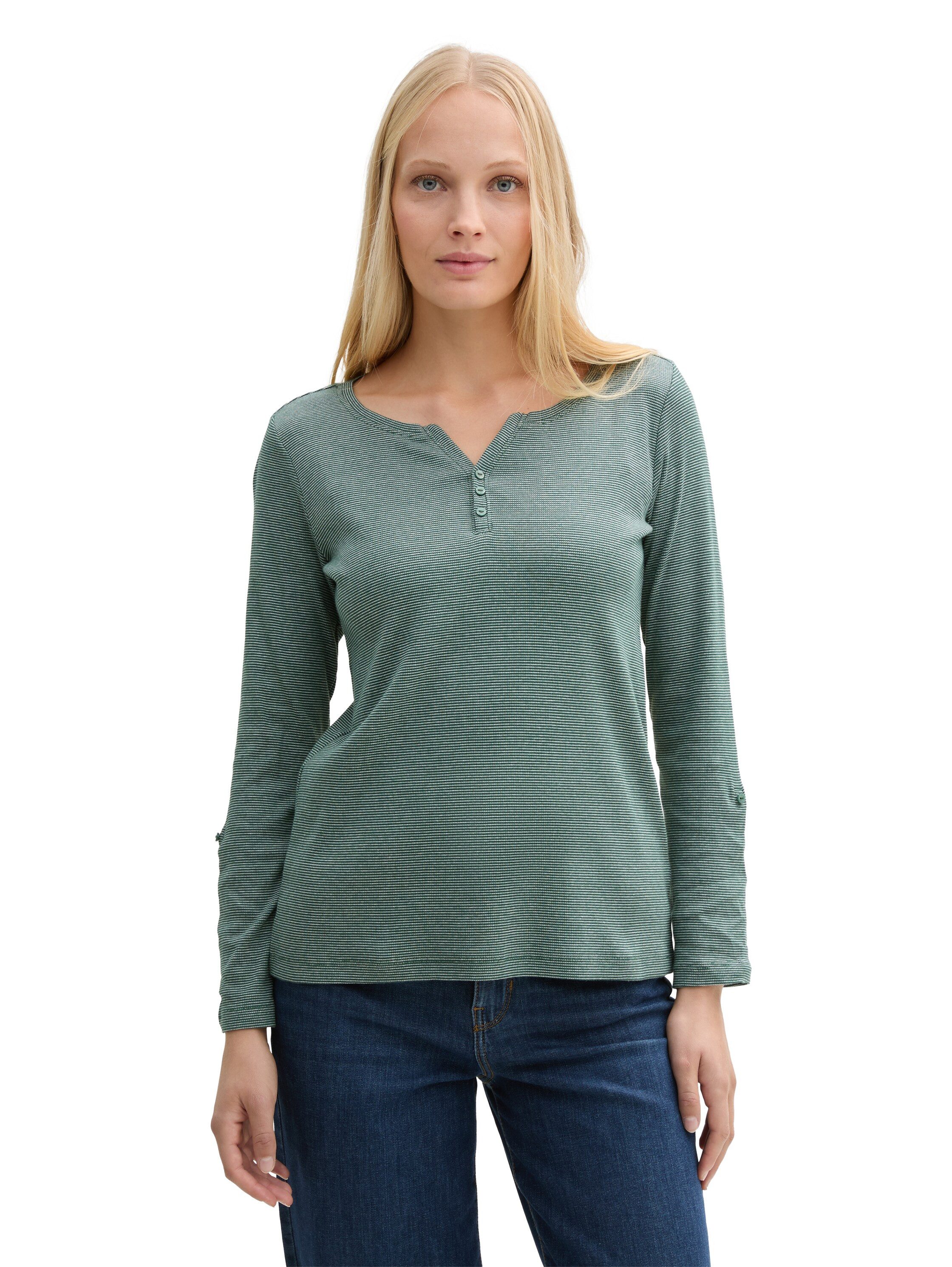 TOM TAILOR Henleyshirt mit 7/8 Arm günstig online kaufen