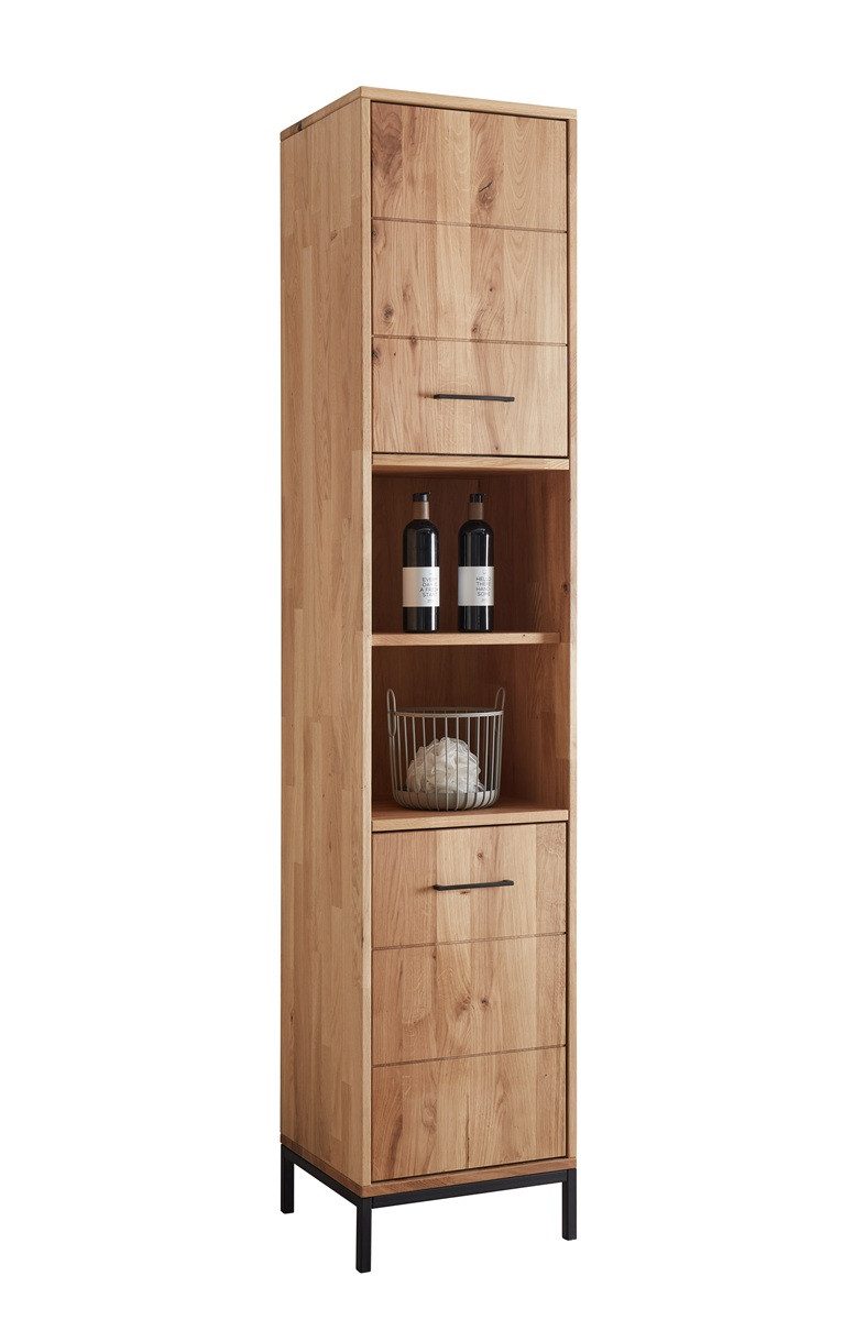 Main Möbel Hochschrank Badhochschrank 40x190cm 'Orlando' Wildeiche massiv geölt