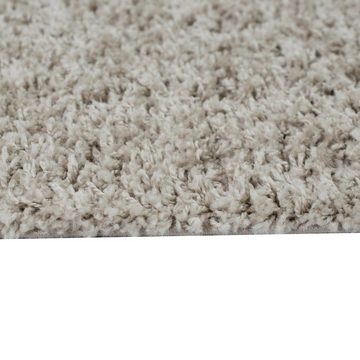 Teppich Flauschiger Teppich kuschelig warm in beige, Carpetia, rechteckig, Höhe: 33 mm