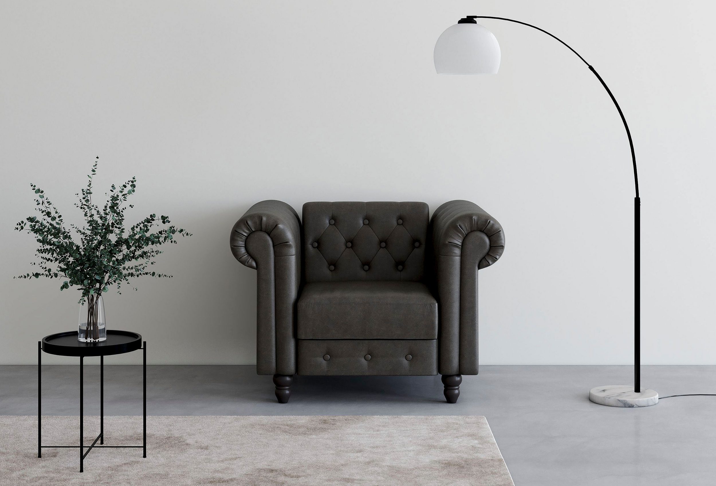 DOREL HOME Chesterfield-Sessel FELIX - Einrichtungsbeispiel