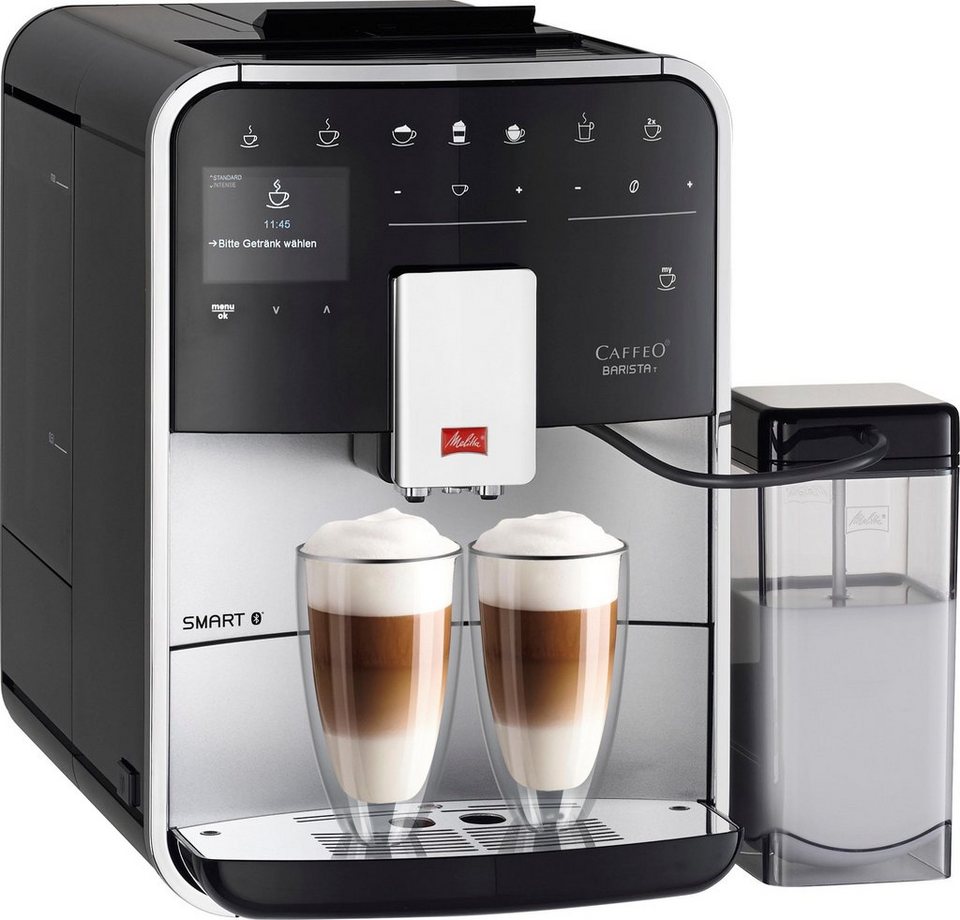 Melitta Kaffeevollautomat Barista T Smart® F 83/0-101, silber, 4  Benutzerprofile&18 Kaffeerezepte, nach italienischem