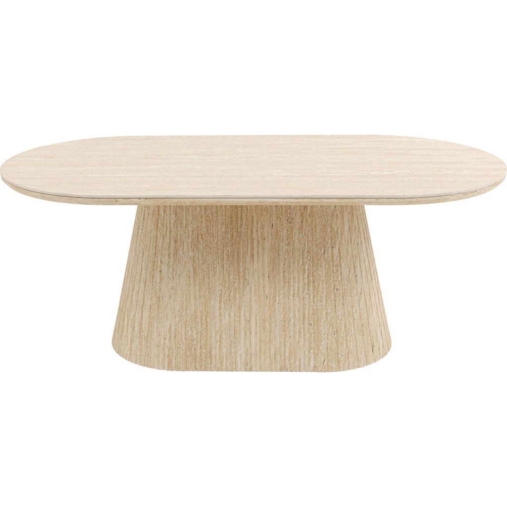 Kare Design Couchtisch Alma, Travertinoptik