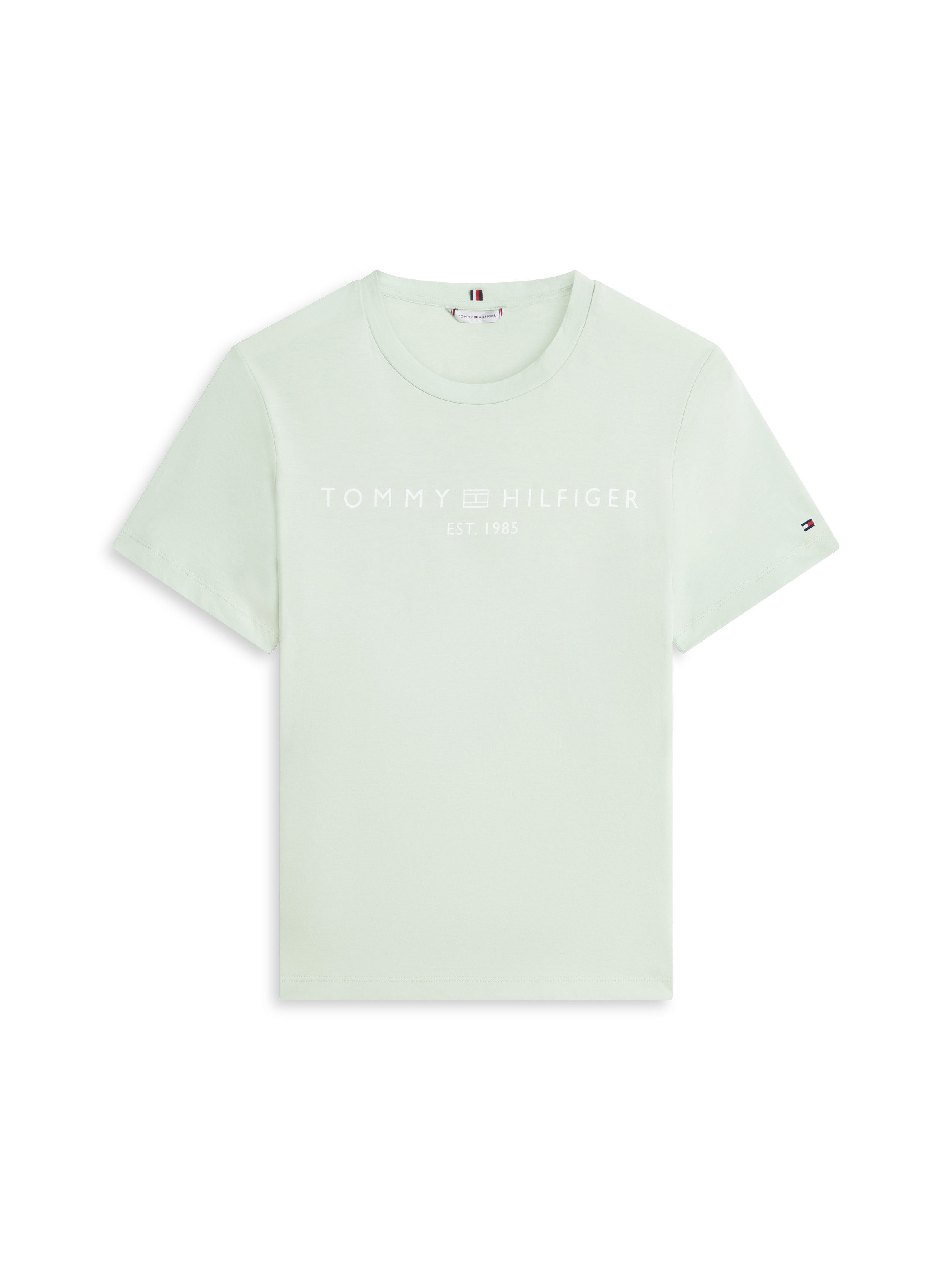 Tommy Hilfiger Kurzarmshirt REG CORP LOGO C-NK SS Baumwolle – Bild 4 von 5