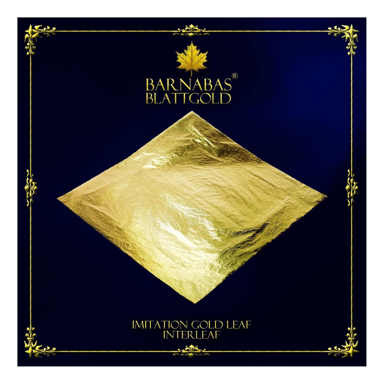 LuxusKollektion Bastelfilz Blattgold Imitation 100 Blatt 16cm