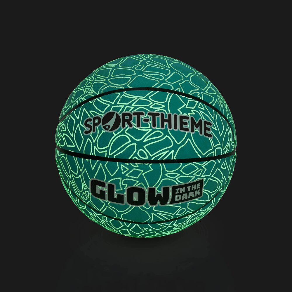 Sport-Thieme Basketball Basketball Glow in the Dark, Ermöglicht das Spiel zu jeder Tageszeit