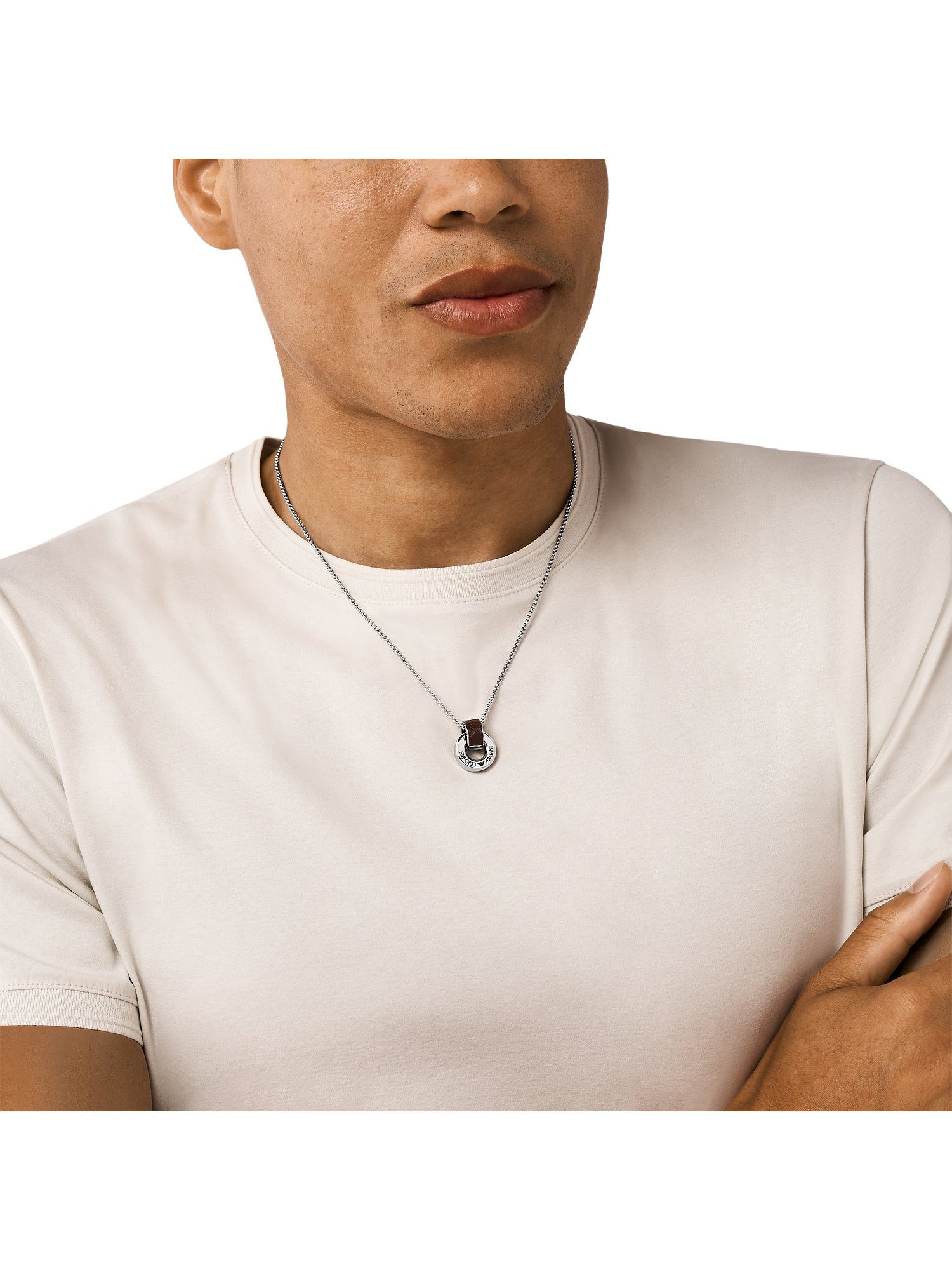 Emporio Armani Collier Emporio Armani Herren-Kette Edelstahl