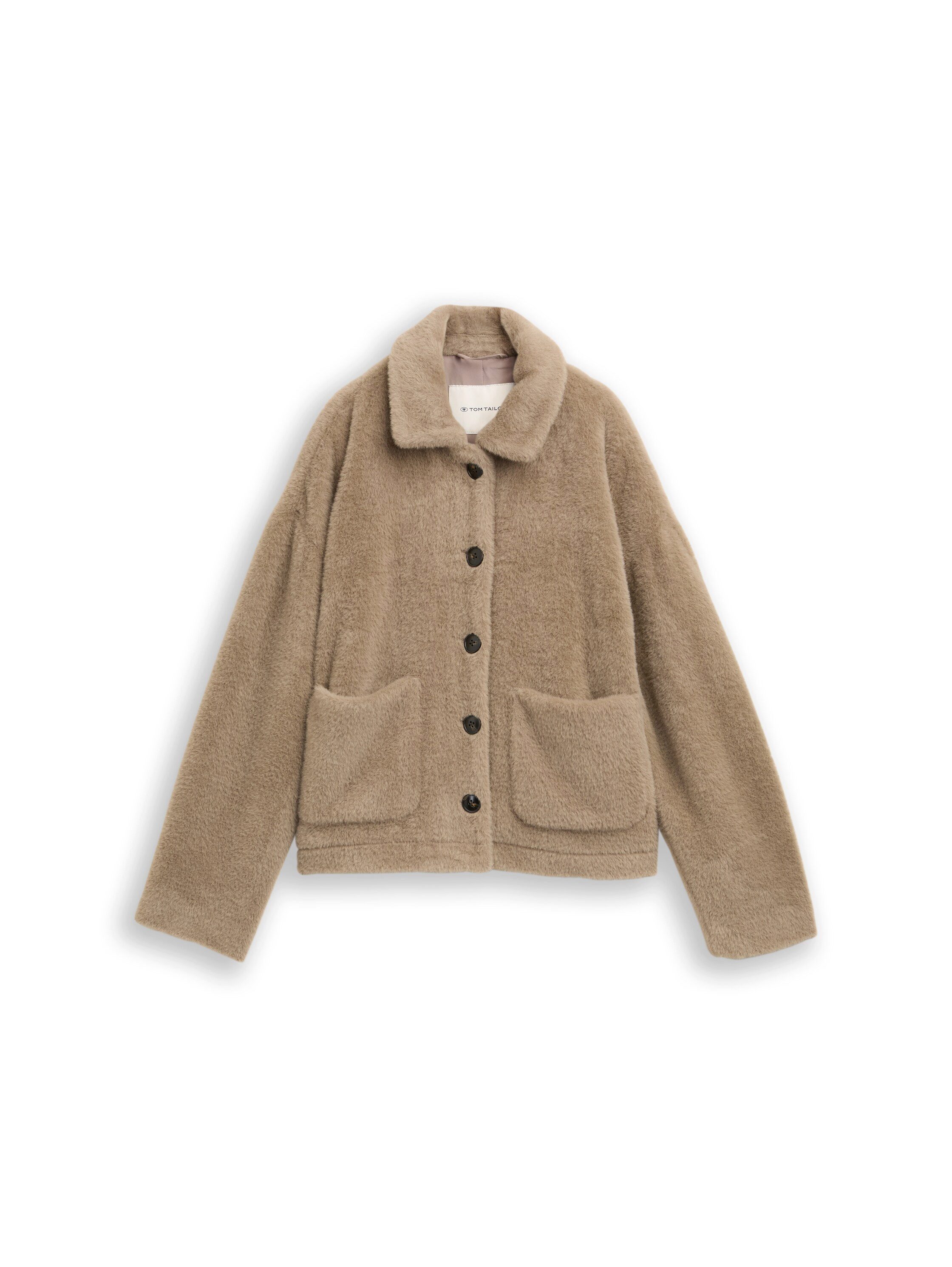 TOM TAILOR Bouclèjacke mit Taschen