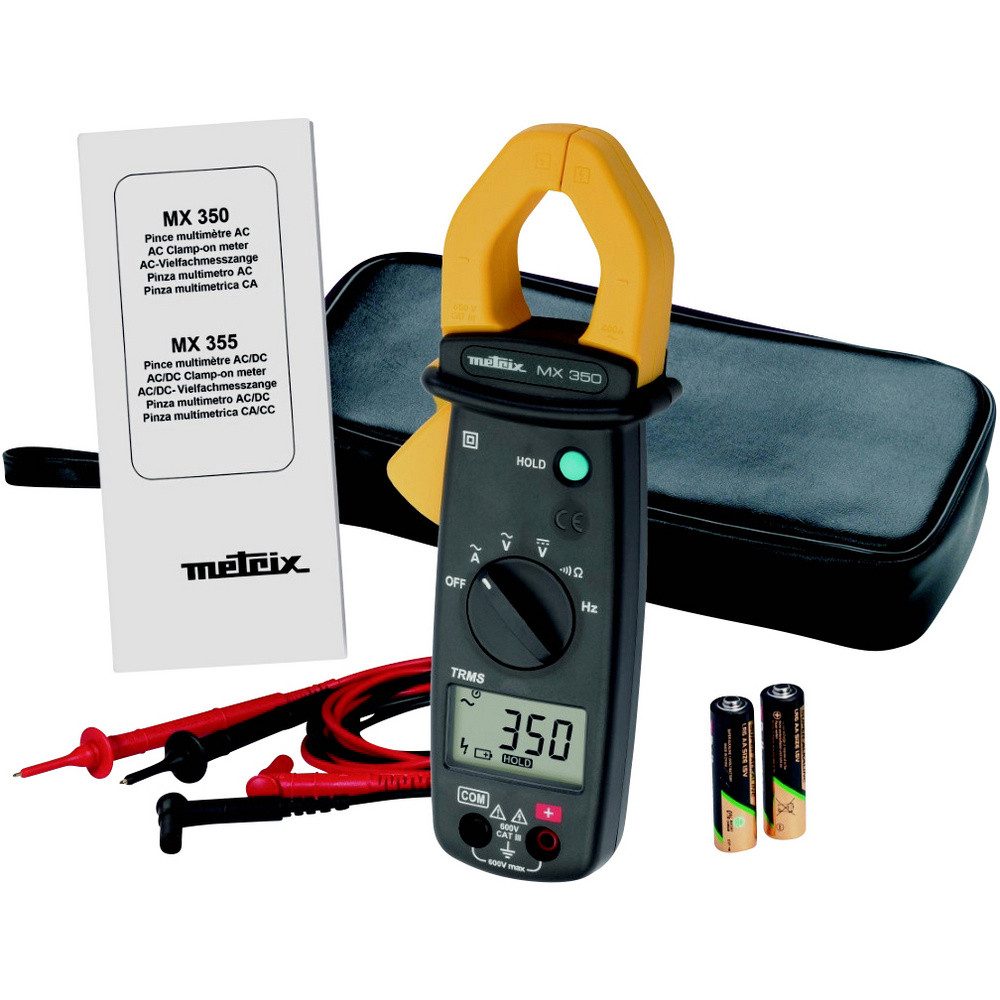METRIX Spannungsprüfer Metrix MX 350 Stromzange digital CAT III 600 V Anzeige (Counts): 600, (MX 350)