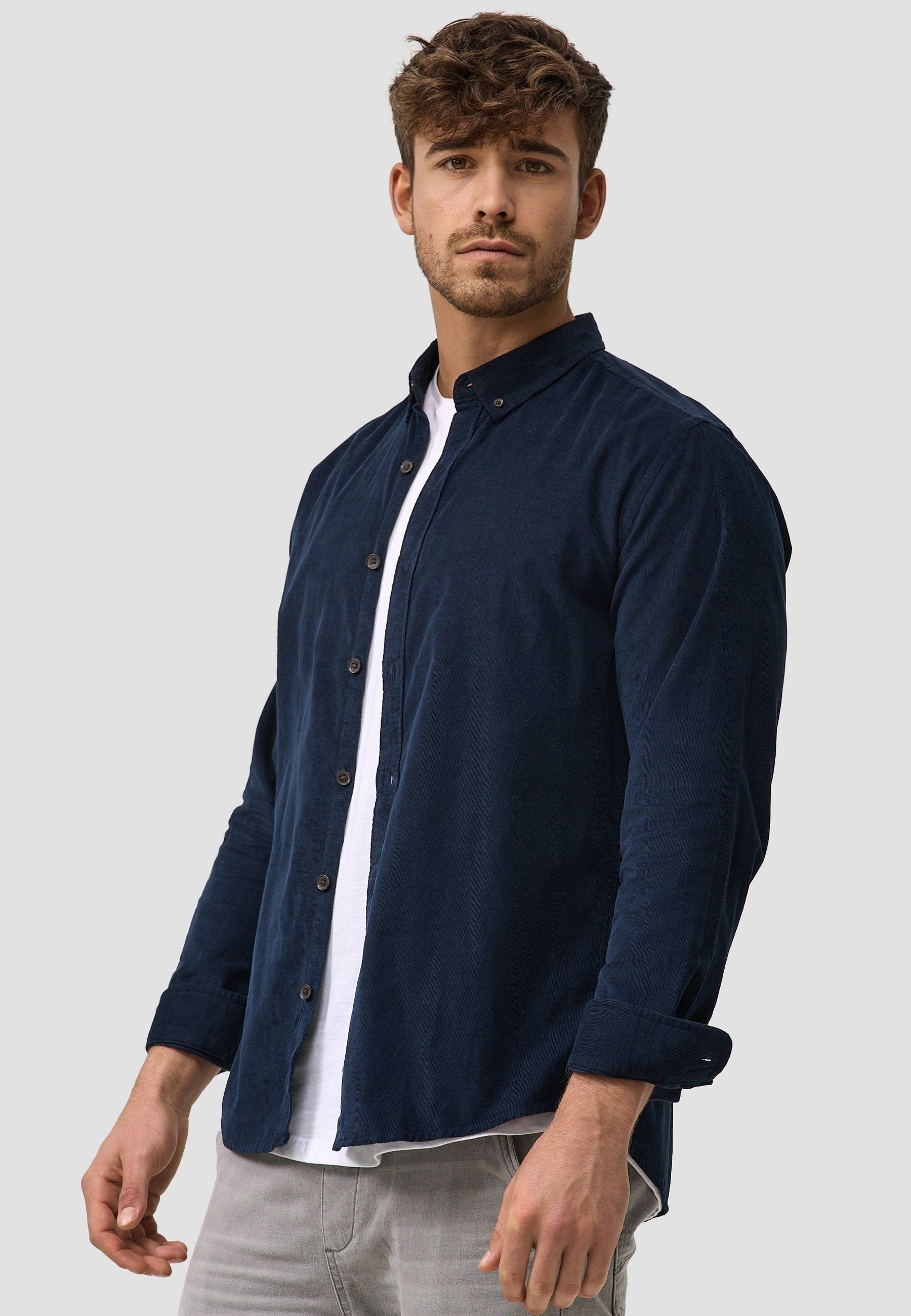 Indicode Langarmhemd Herren Ryan Herrenhemd Langarm