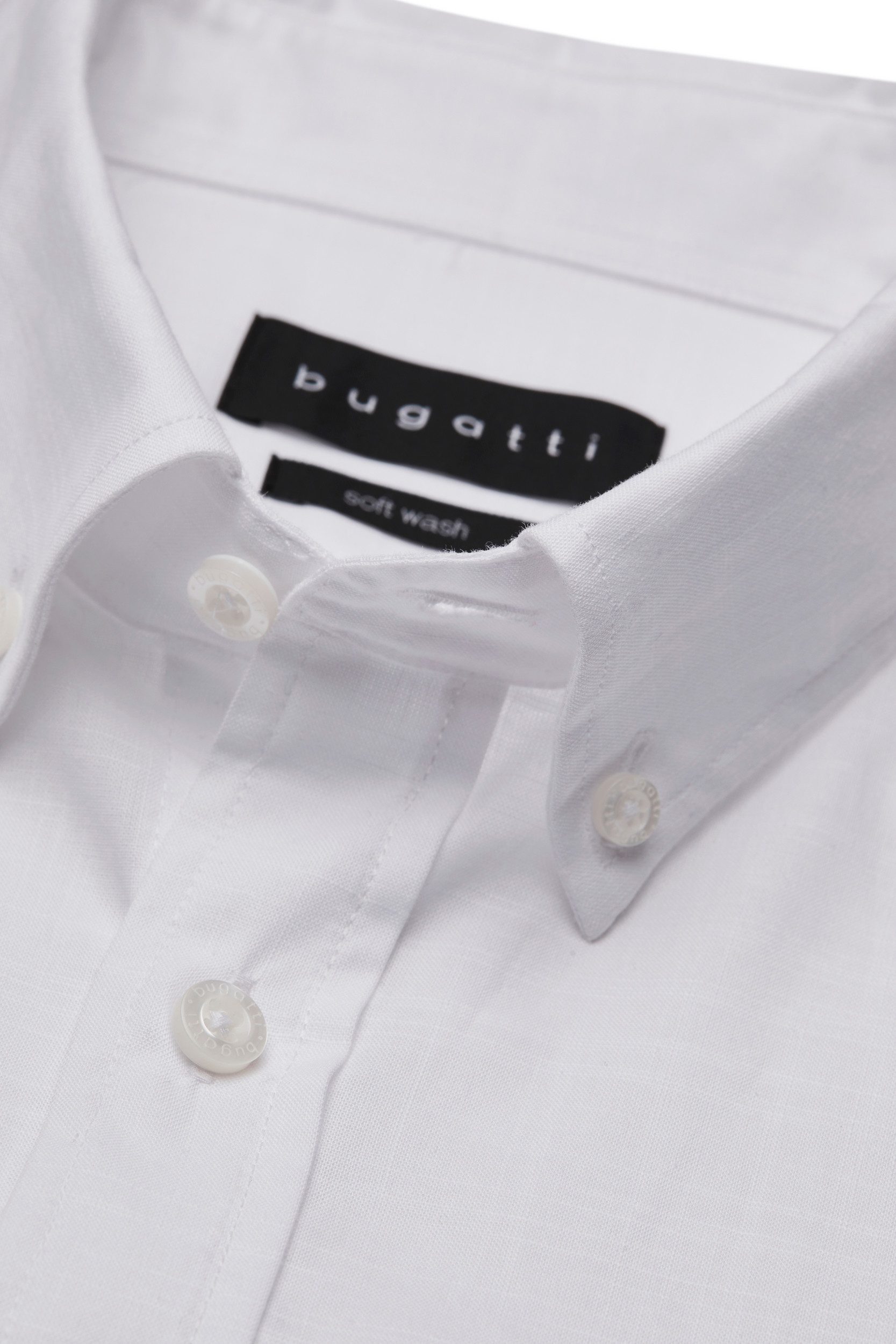 bugatti Kurzarmhemd mit feiner Struktur