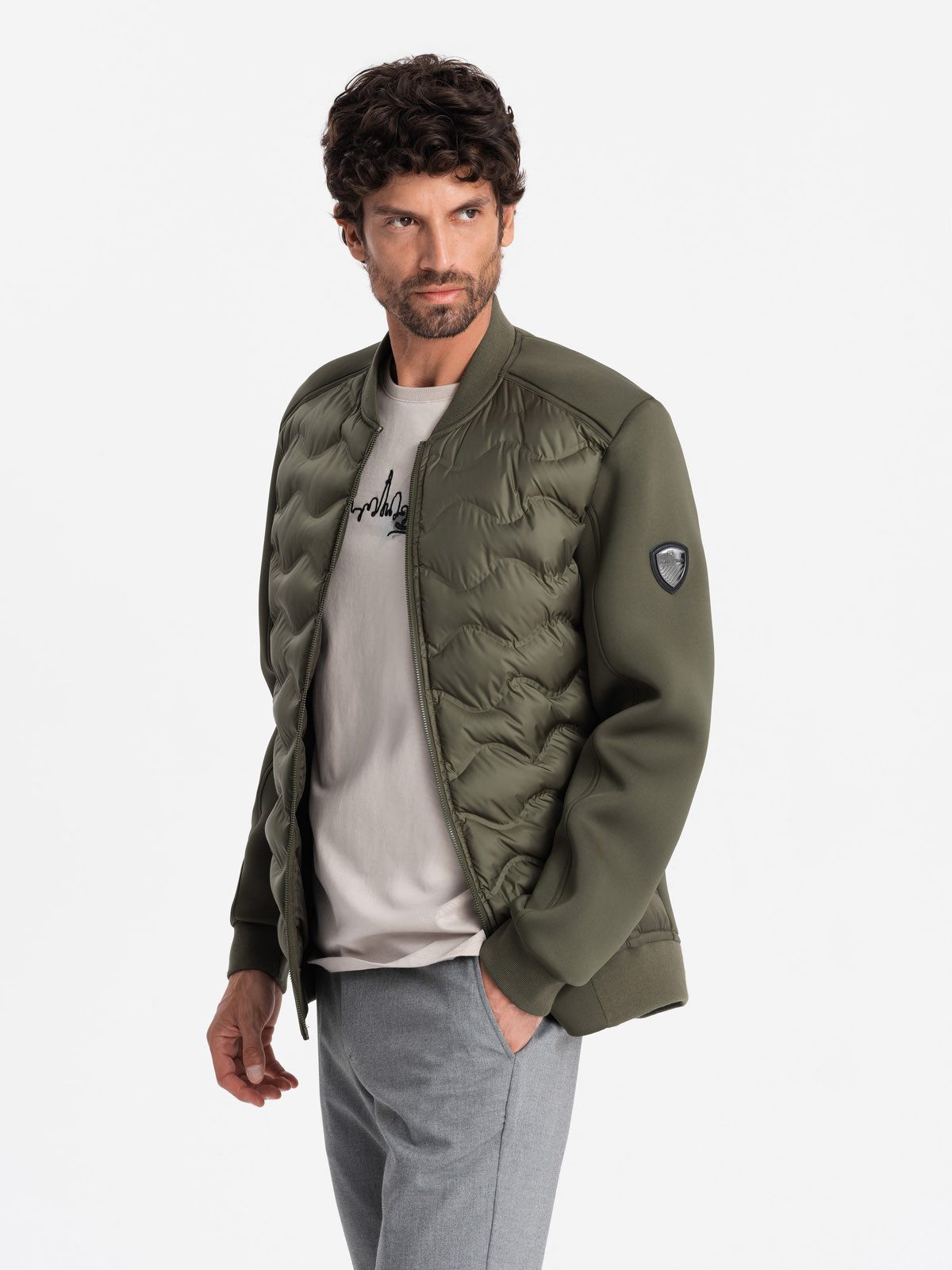 Bomberjacke Gesteppte Bomberjacke für Männer