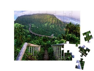puzzleYOU Puzzle Stairway to Heaven Oahu, Hawaii, 48 Puzzleteile, puzzleYOU-Kollektionen Hawaii