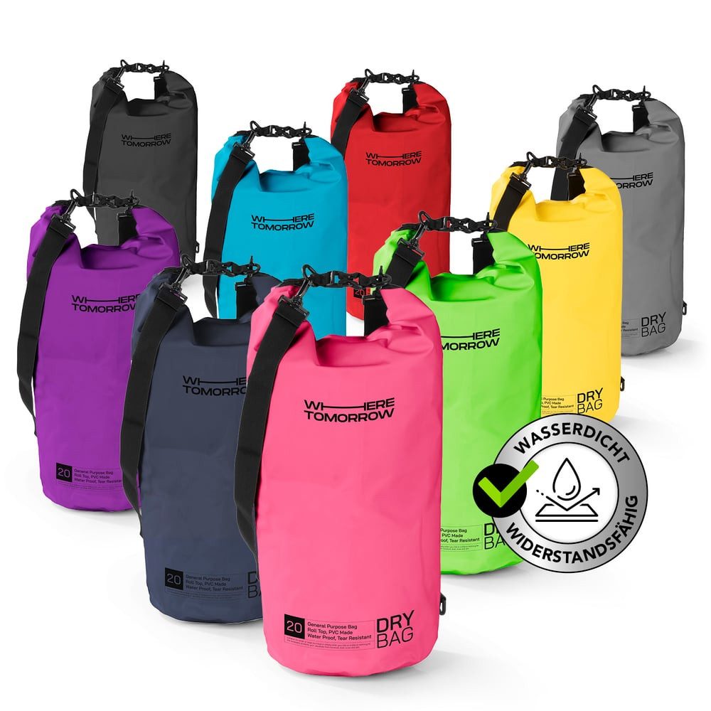 #DoYourSports Aufbewahrungstasche Dry Bag 20L, Outdoor Tasche Camping Angeln wasserdicht Handy sicher aufbewahren – Bild 2 von 5
