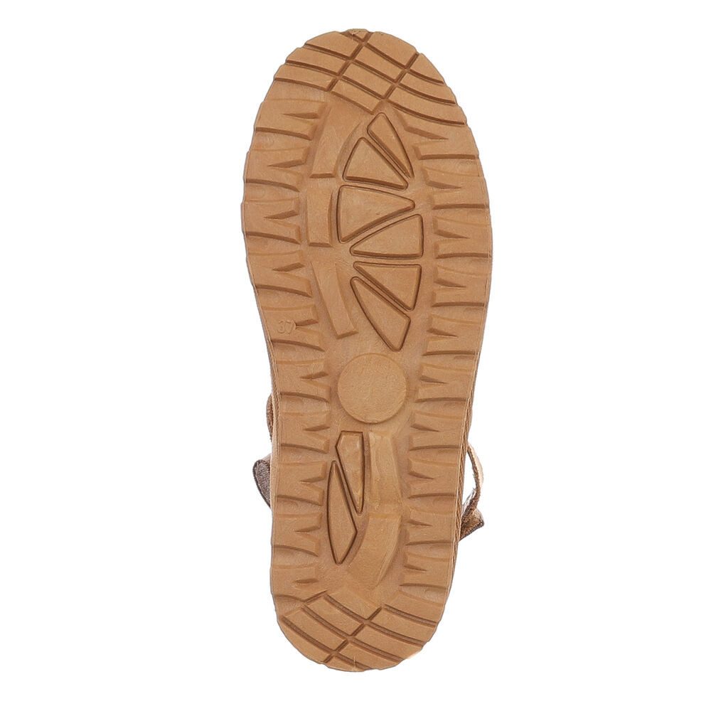 Ital-Design Damen Hausschuhe Freizeit Hausschuh (87118476) Flach Hausschuhe in Camel – Bild 3 von 4