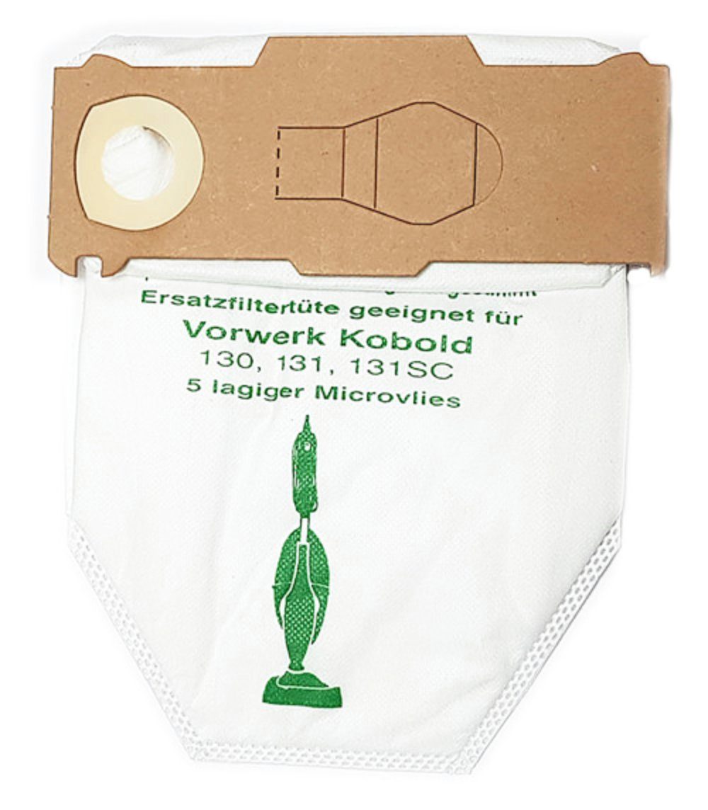 SAUGAUF Staubsaugerbeutel passend für Vorwerk Kobold VK 130 und Vorwerk Kobold 131, passend für Vorwerk, 10 St., Sparpack