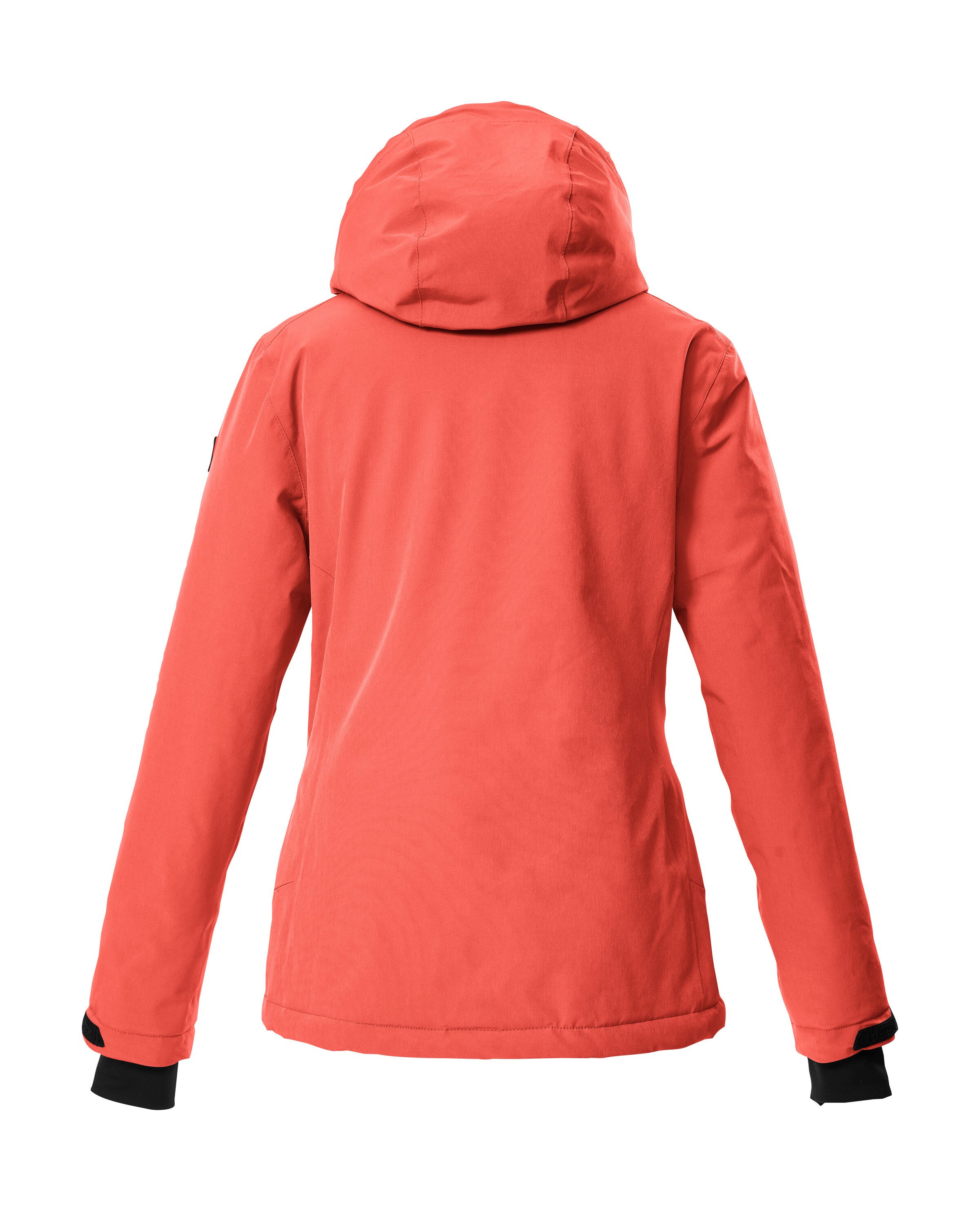 Killtec Skijacke KSW 25 WMN SKI JCKT Atmungsaktive, wasserdichte Skijacke mit abnehmbarer Kapuze