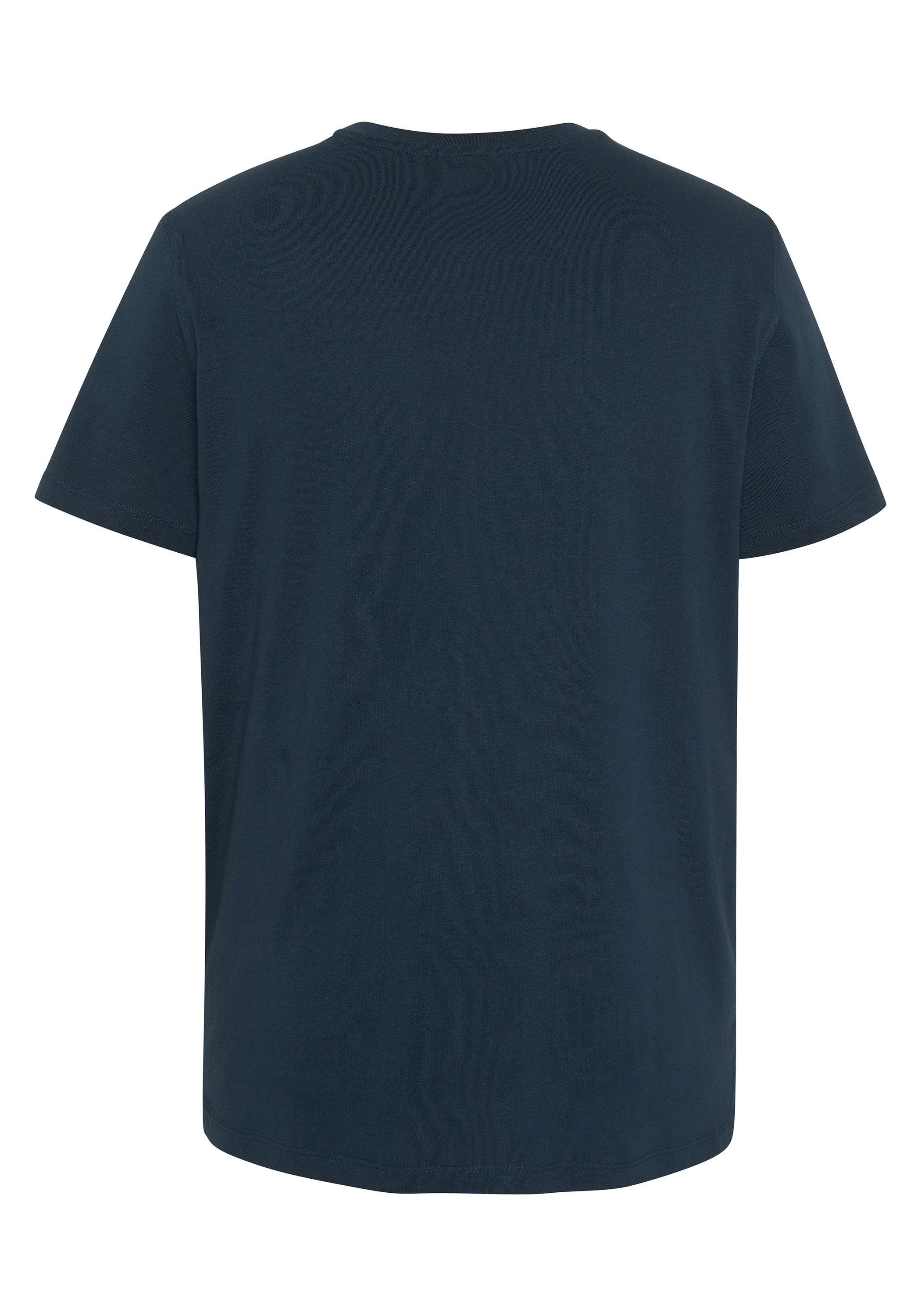 T-Shirt mit Print-Shirt Chiemsee Label-Schriftzug Total 19-4010 Eclipse 1