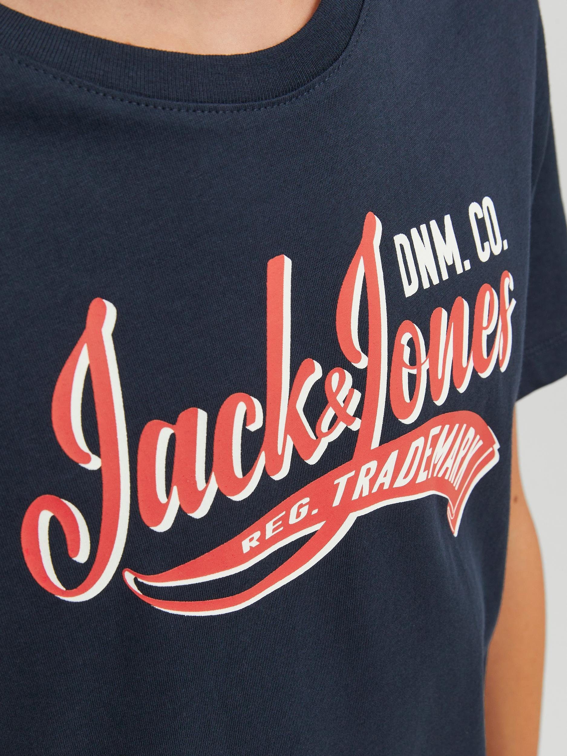 JNR T-Shirt TEE Jack COL NECK & Junior JJELOGO Jones 2 blazer navy 23/24