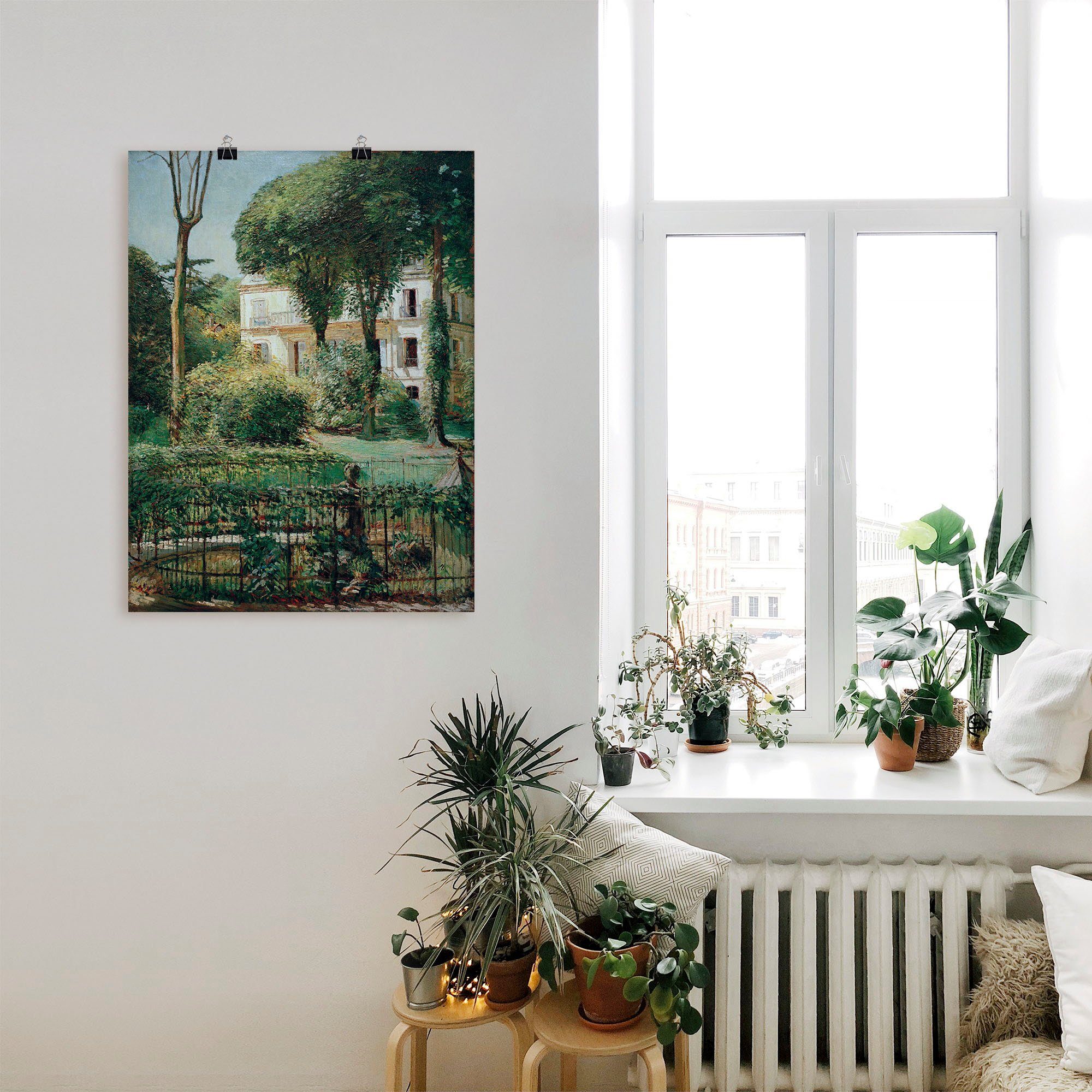 St), Leinwandbild, als Alubild, Villa Größen Gartenbilder in Wandbild Artland in (1 Poster Paris, versch. oder Wandaufkleber