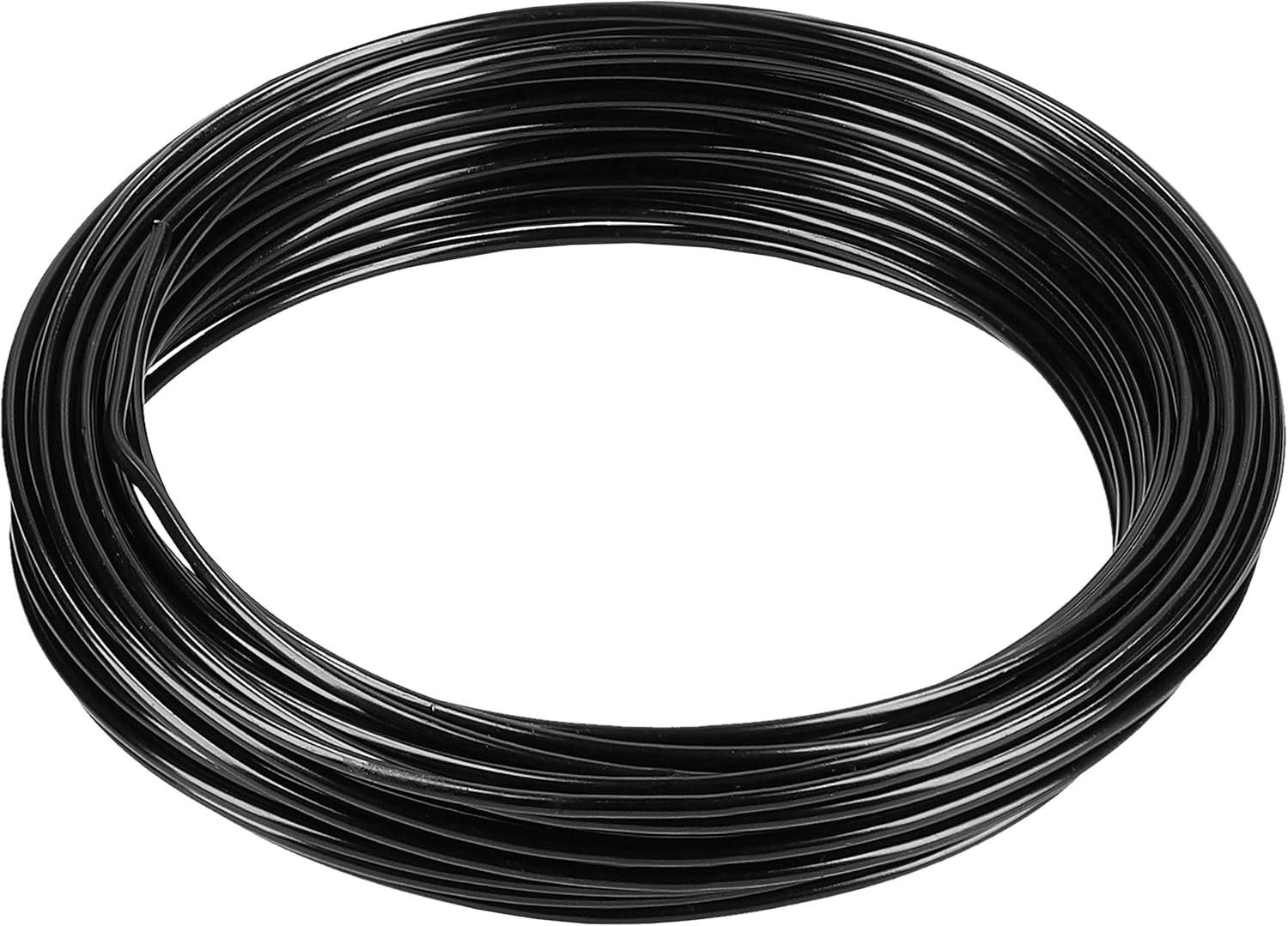 mumbi Basteldraht Basteldraht Aluminium Schwarz 10m, 2mm stark - Schmuck- & Dekodraht
