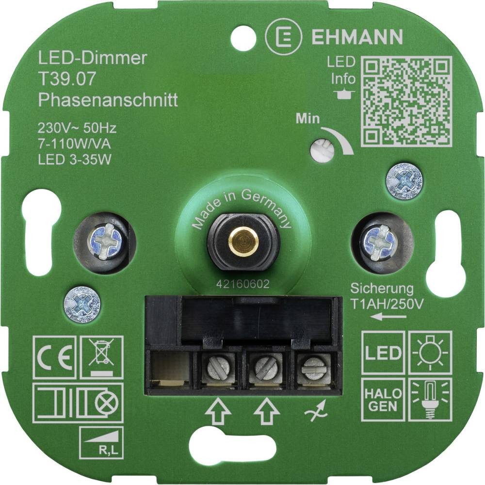 Ehmann Drehdimmer LED-Dimmer 7-110 W 3900x0700