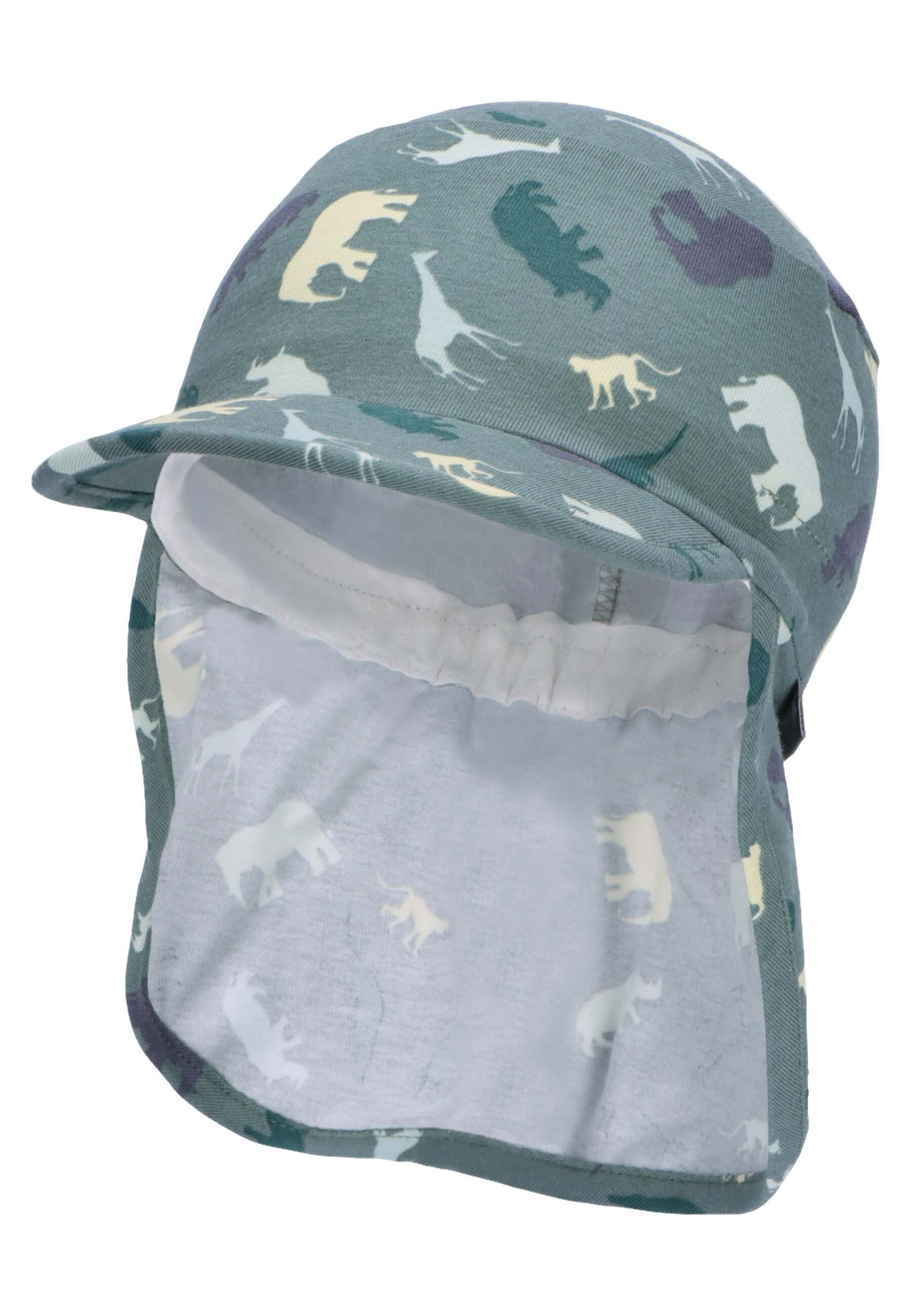 Schirmmütze Größenregulierungsband Sommermütze idealer Safari Nackenschutz (1-St., bedruckt Kinder) Sonnenschutz mit Babyhut süßen Nackensch. Schirmmütze für mit mit Sterntaler® Motiven